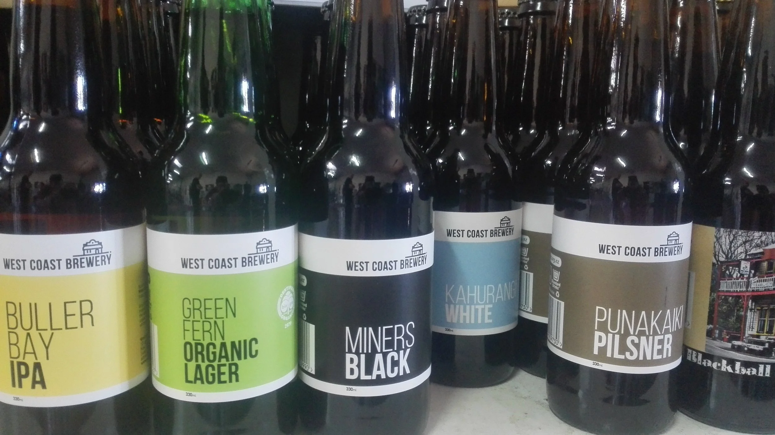 Part of the range of West Coast Brewery’s beer