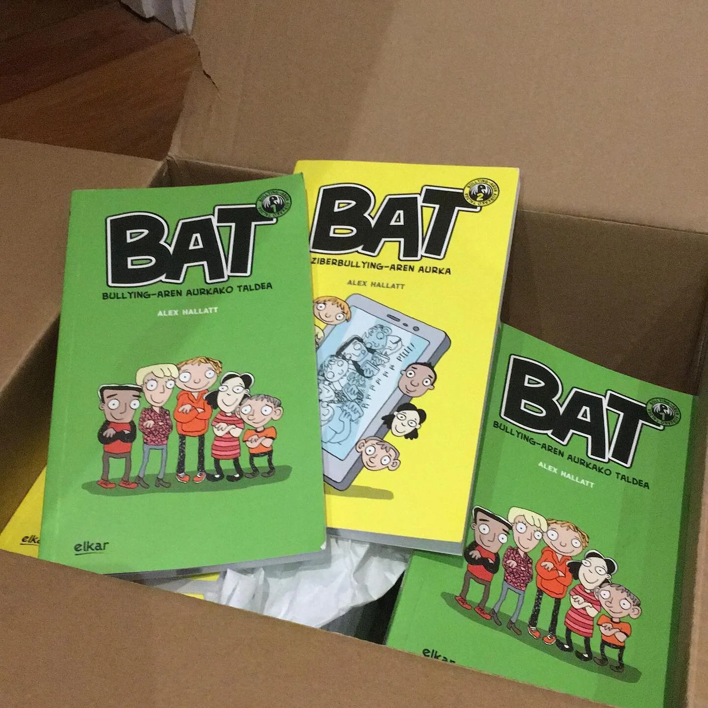 What on earth am I going to do with 40 kids books ... in Basque?? In New Zealand...