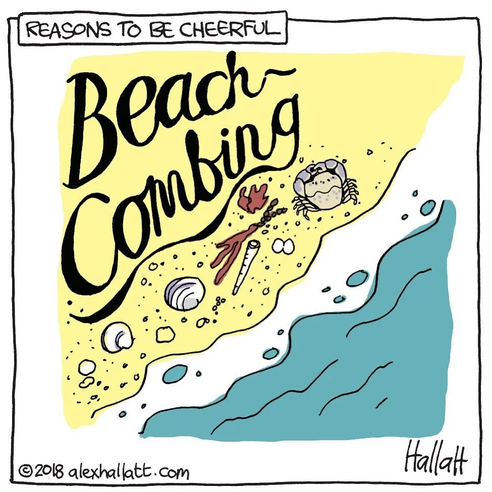 The best Reasons to be Cheerful are now in a book. Search for ISBN 978-0-473-54254-2  or copy and paste https://books2read.com/cheerfulreasons into your browser.⁠⠀
--⁠⠀
#ReasonsToBeCheerful #illustratorsofinstagram #illustratorsoninstagram ⁠⠀
#cartoon⁠⠀
#cartoonistsofinstagram⁠⠀
#beach #beachcombing