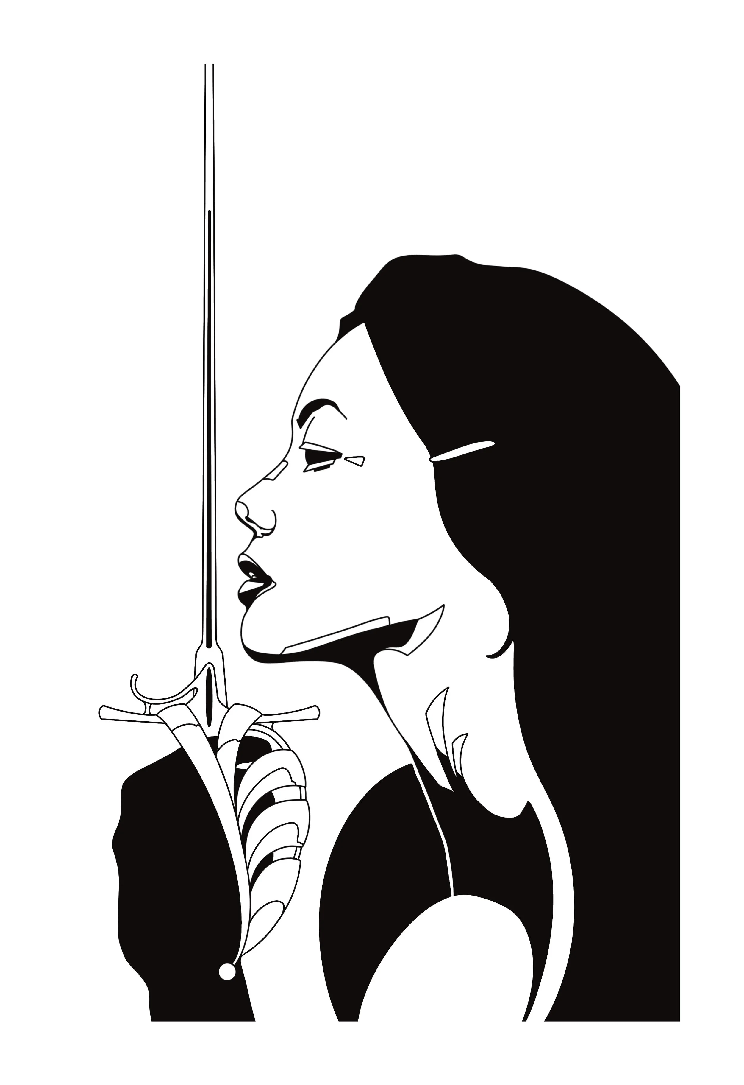 Knight of Swords 8"x10"