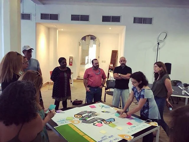 Our fourth workshop was conducted in the beautiful capital of San Juan. Even though we did not have a great number of participants, the people that attended were the key players of community volunteers who have been in it since the beginning. These p