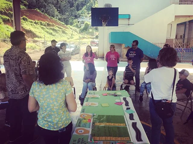 Our final dream workshop was held in the BEAUTIFUL mountain town of Barranquitas. Teachers and community leaders came out early this morning to share their stories, the challenges they still face, and their dreams for a brighter Barranquitas. Follow 