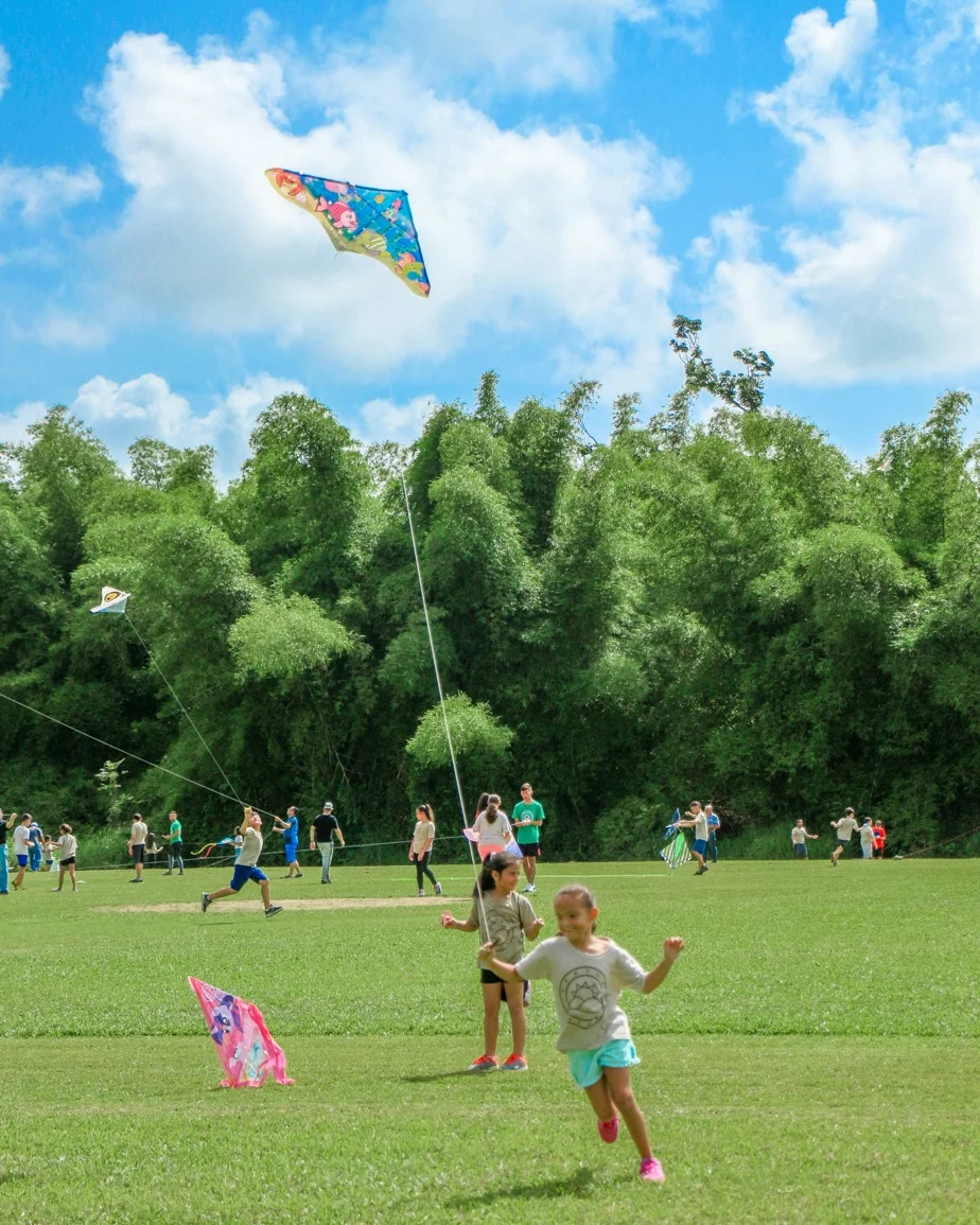 Kite flying is very popular in Puerto Rico. Most children learn to make their own.