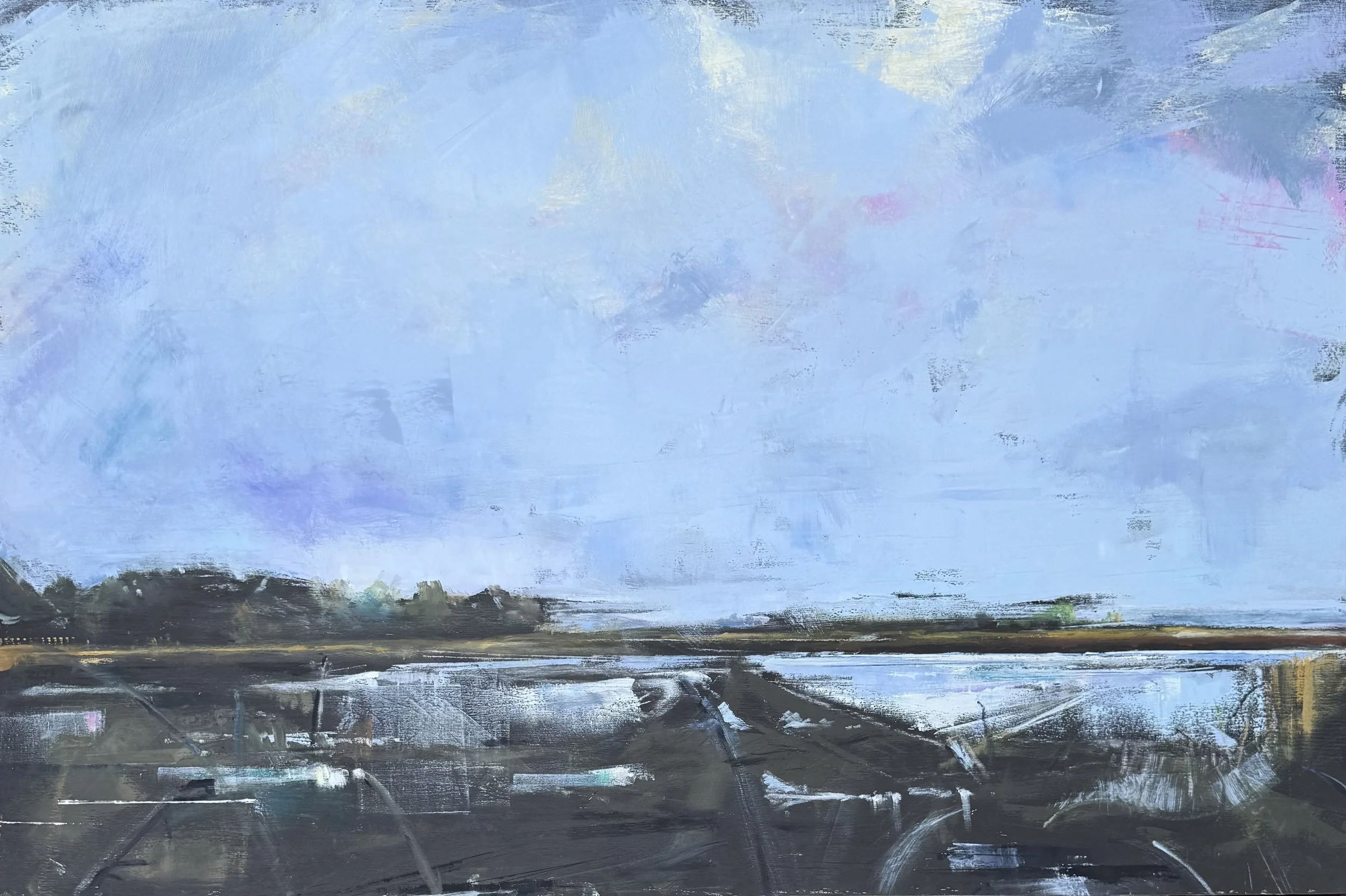  Bay Marsh  24×36  Oil on Panel 