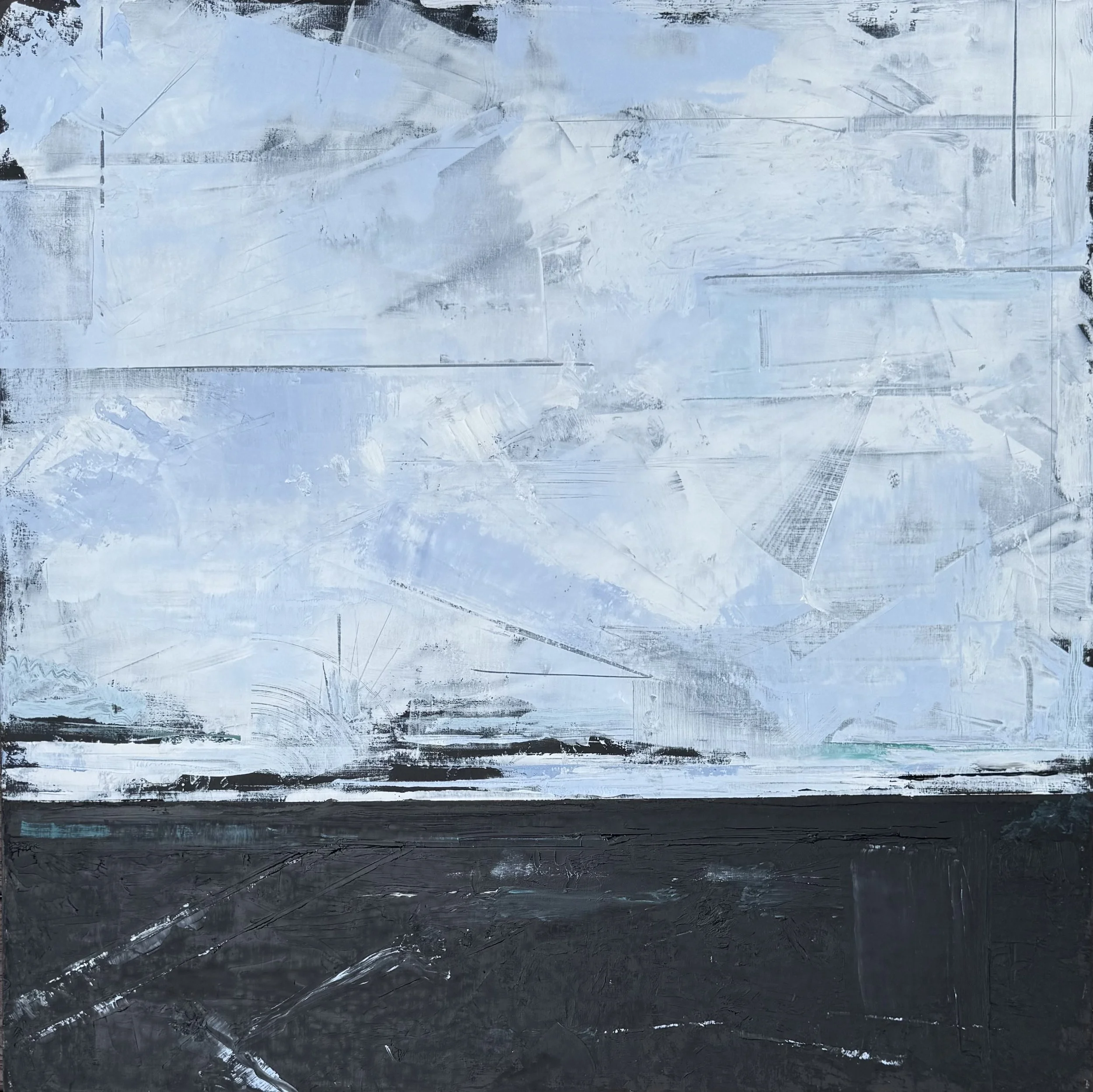  Accabonac Harbor  36×36  Oil on Panel 