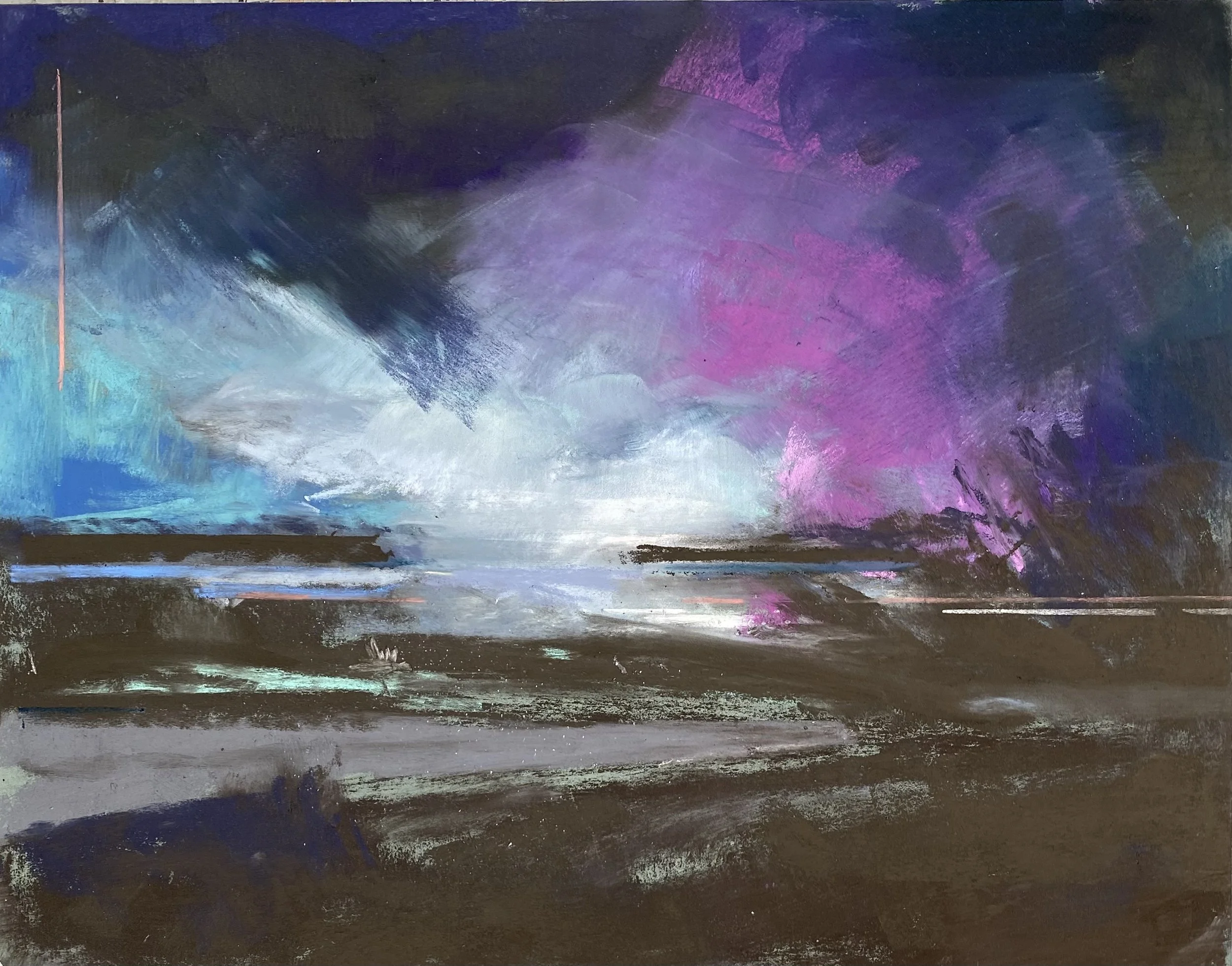  Aurora 1  11×14  Pastel on Board 