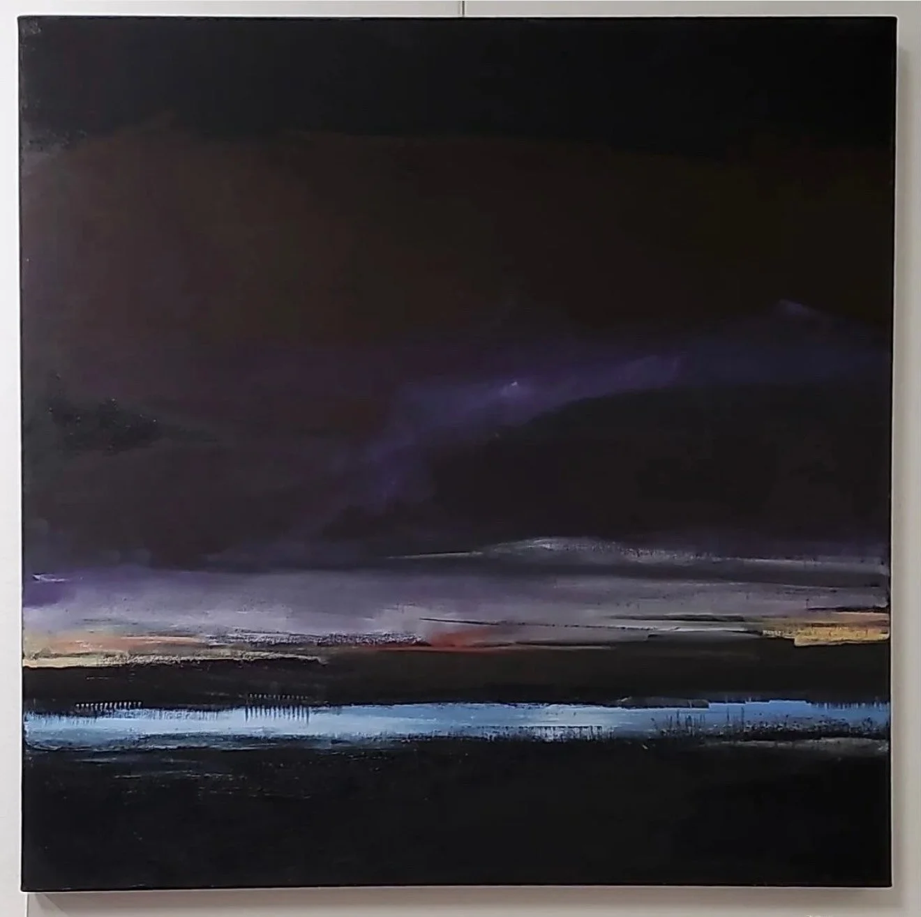  Dawn at Louse Point  30×30  Oil on Canvas 