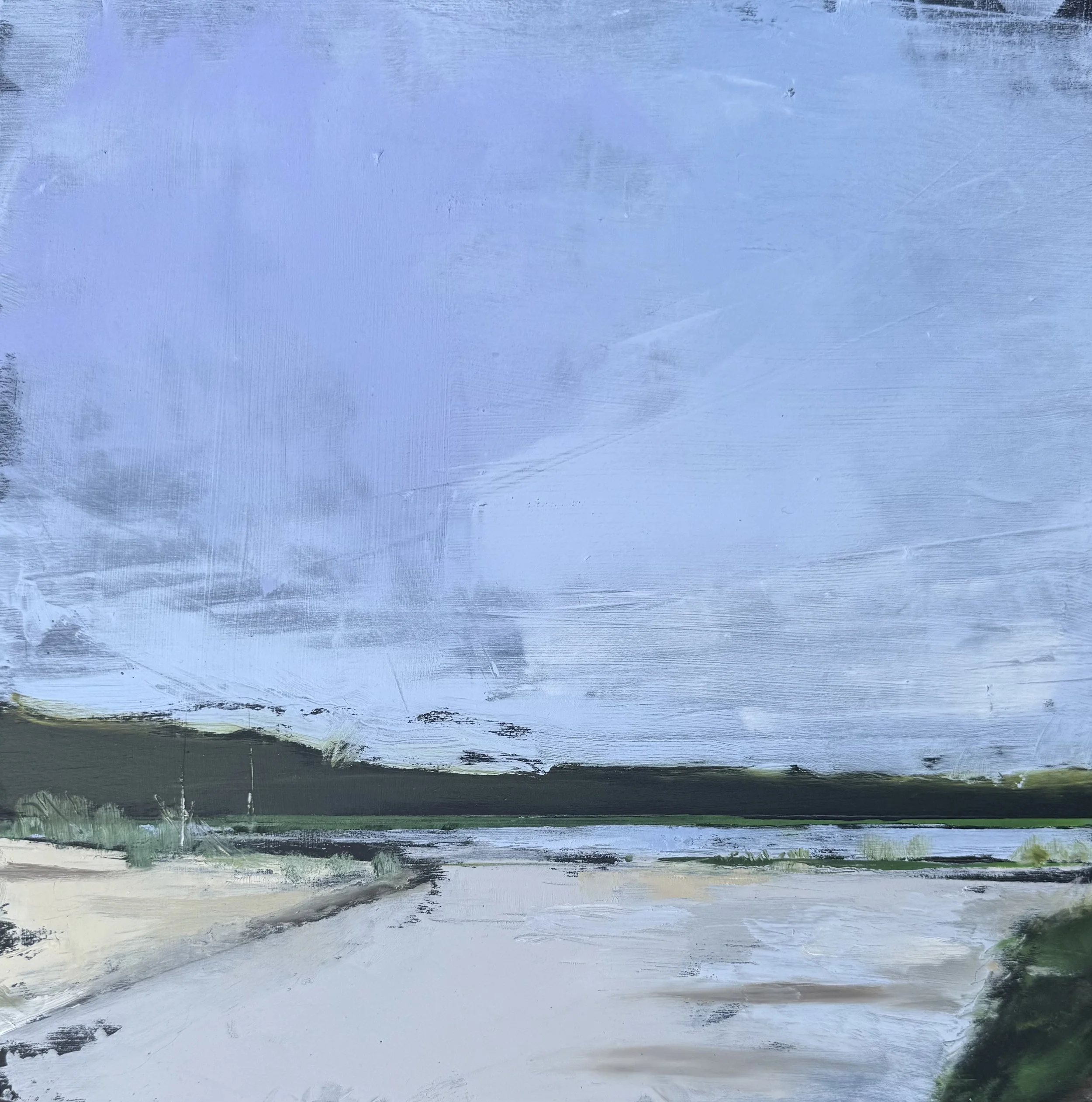  Puddle  12×12  Oil on Board 