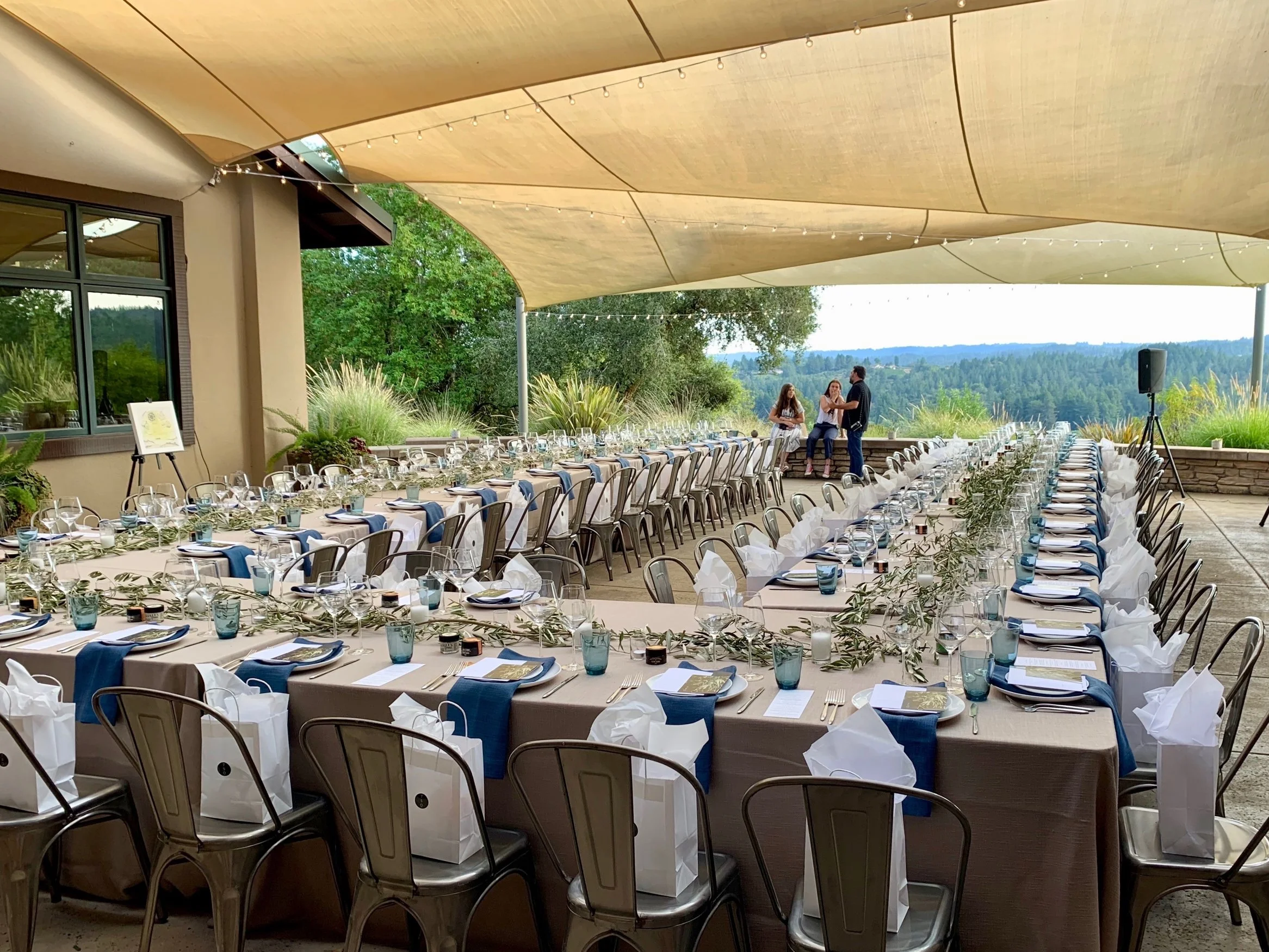 The dreamy setting at Gary Farrell Winery for the TSO Sonoma Terpenes & Terroir dinner. Photos: Marcia Gagliardi. © mymilligram.