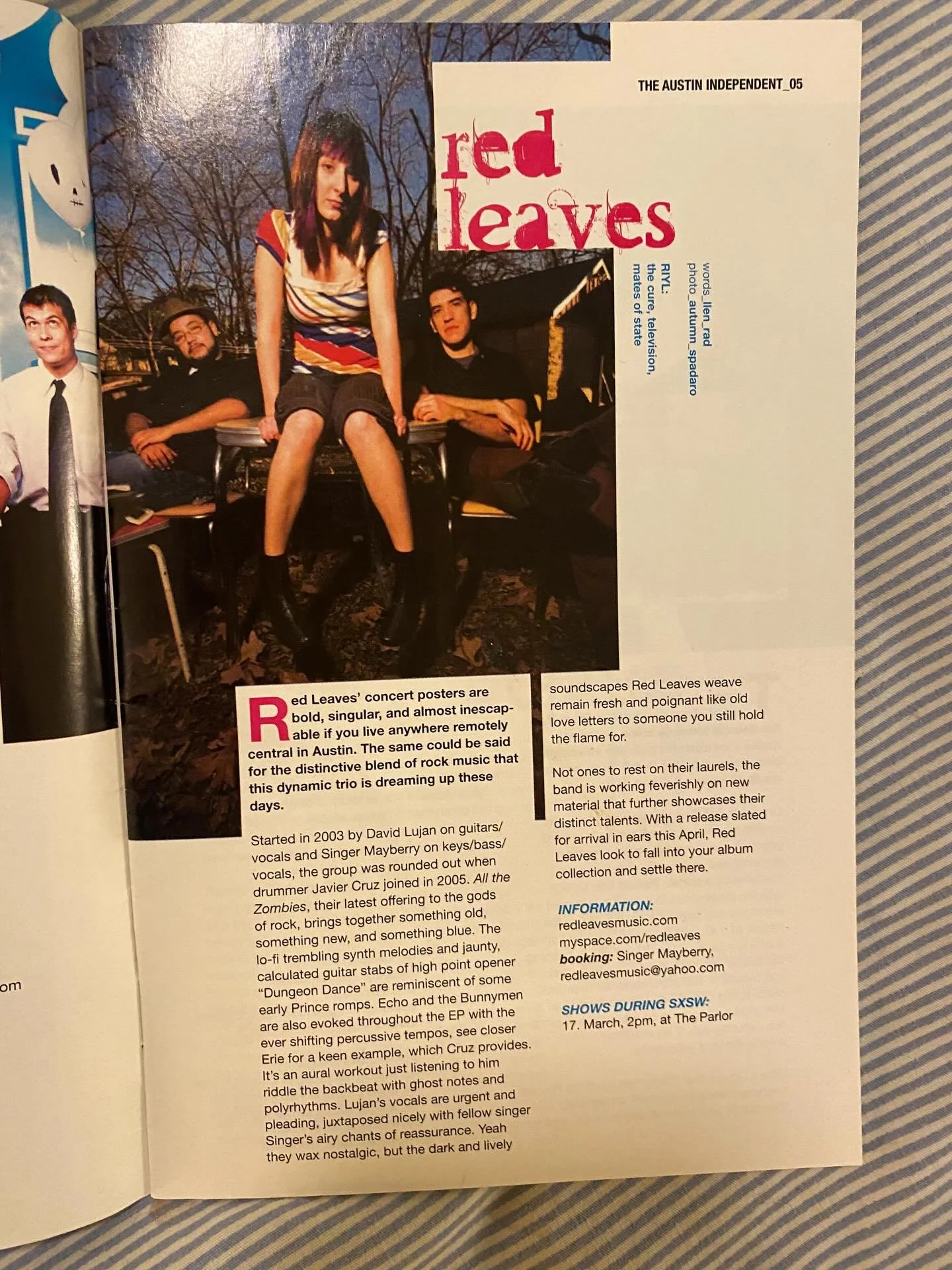 damn.. got a message from 2007 last night. Pretty wild that Sing and I have been playing music together in this town for 20 years. 

aaand we are still rollin. next saturday we will be performing our new album in its entirety at @aristocratlounge alo