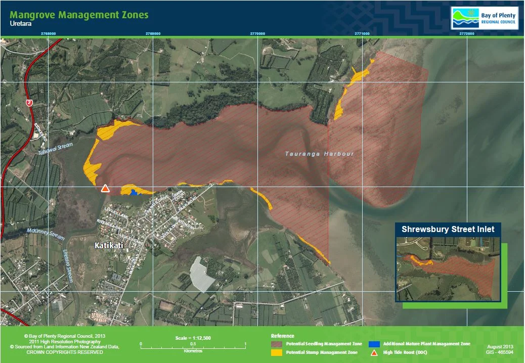 Mangrove management zone map