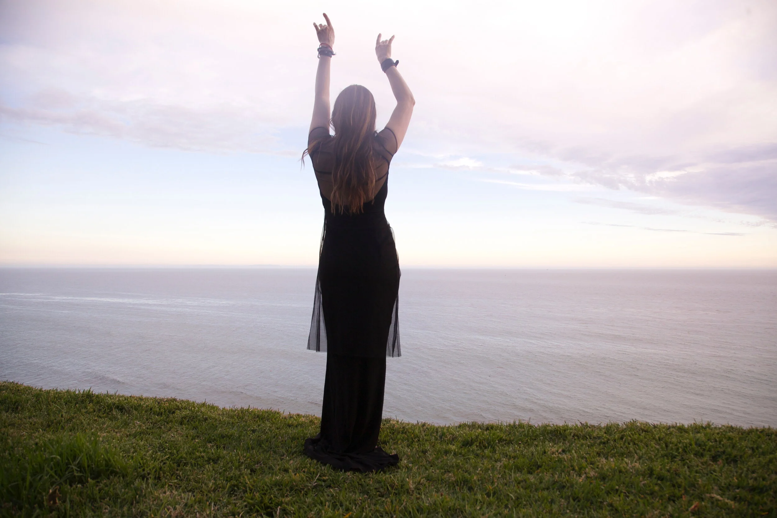 Connie Hunt Malibu Ocean Rock by Jim Shea
