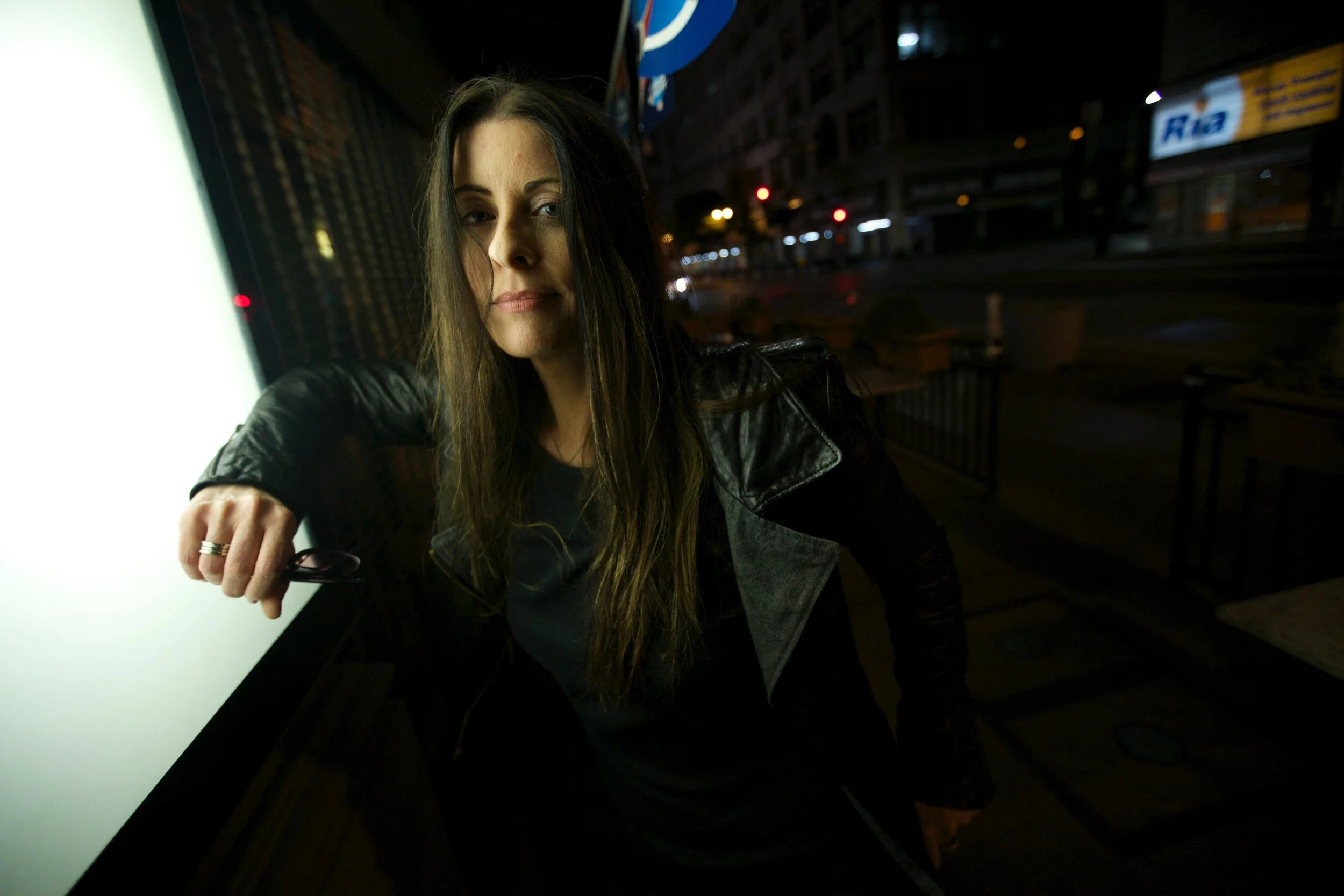 Connie Hunt Late Night DTLA Walk 2 by Jim Shea