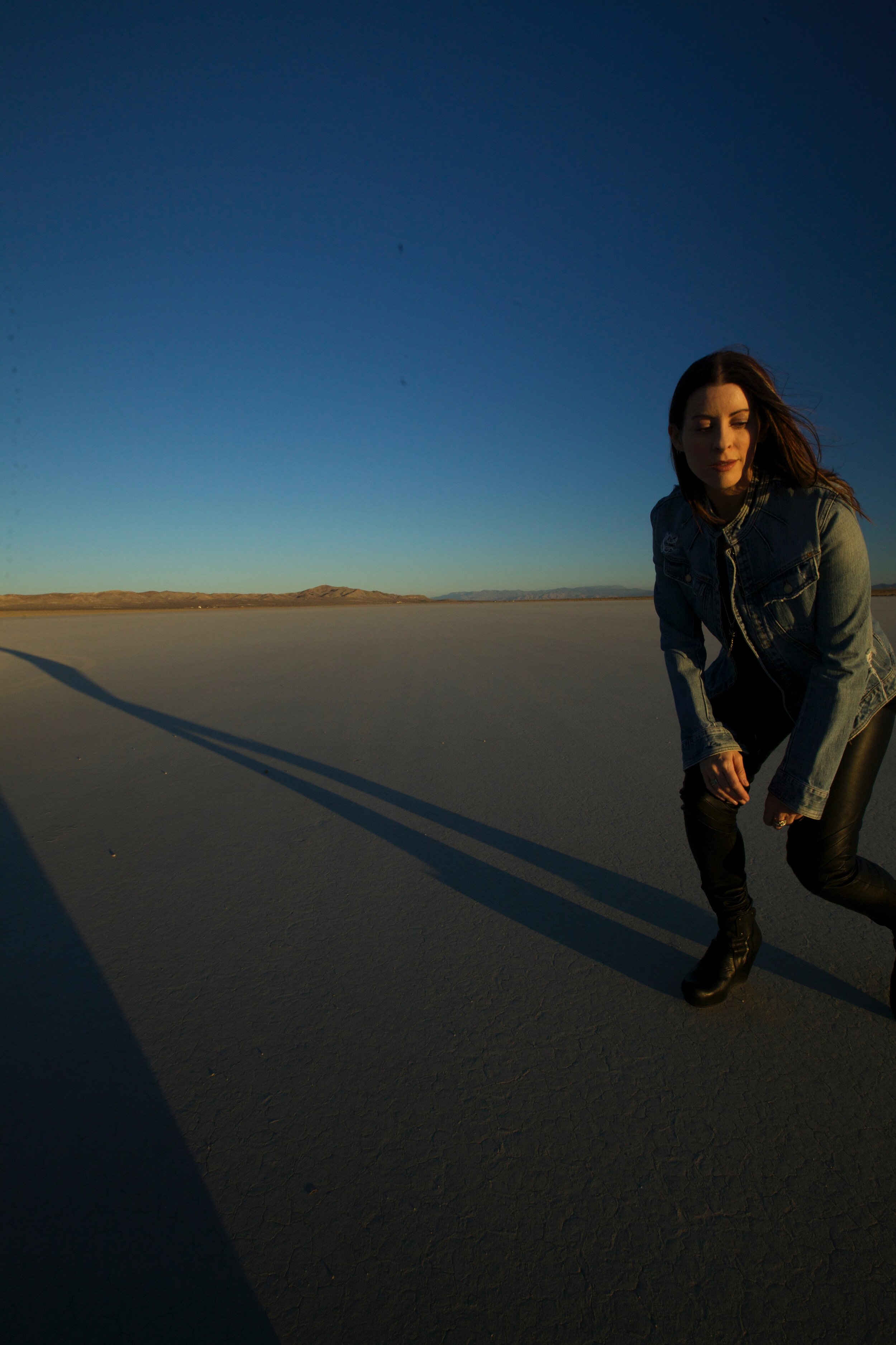 Connie Hunt Desert Blues Pounce by Jim Shea