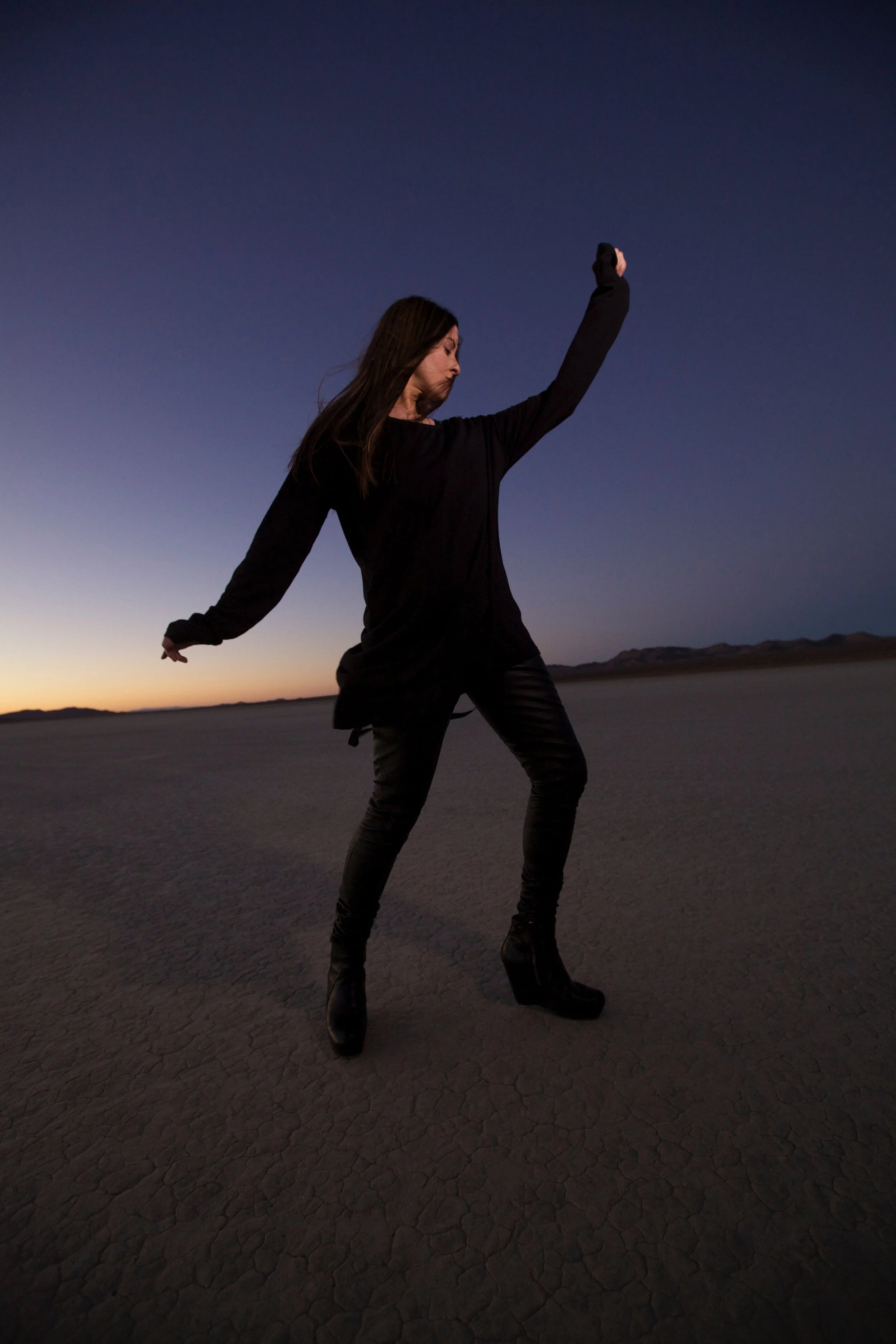 Connie Hunt Desert Surfing by Jim Shea