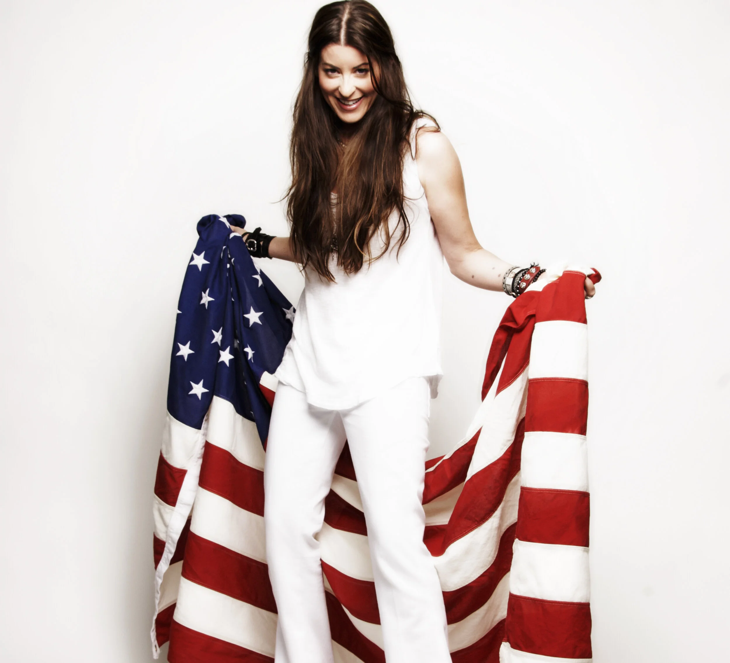 Connie Hunt Flag Love by Jim Shea