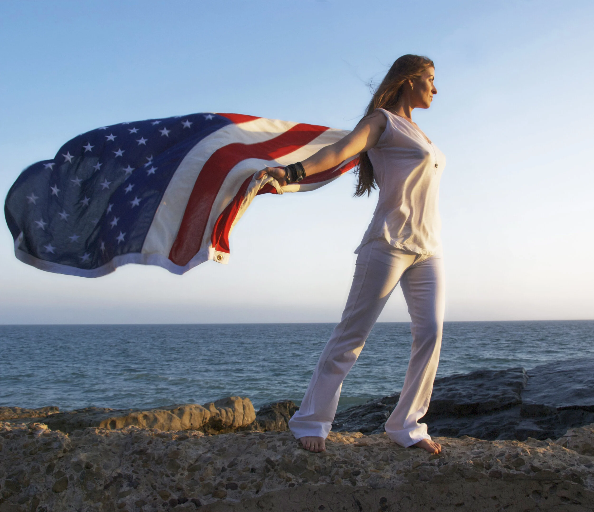 Connie Hunt Flag Wings by Jim Shea