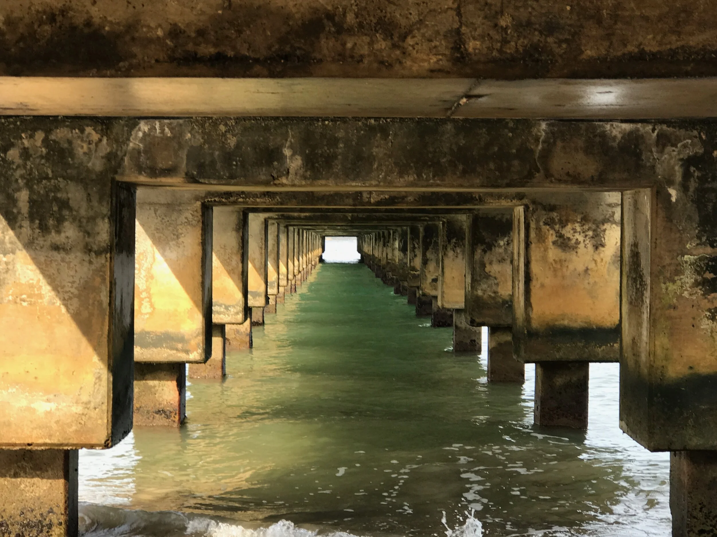 Connie Hunt Photography Hanalei Pier Green and Gold 2017
