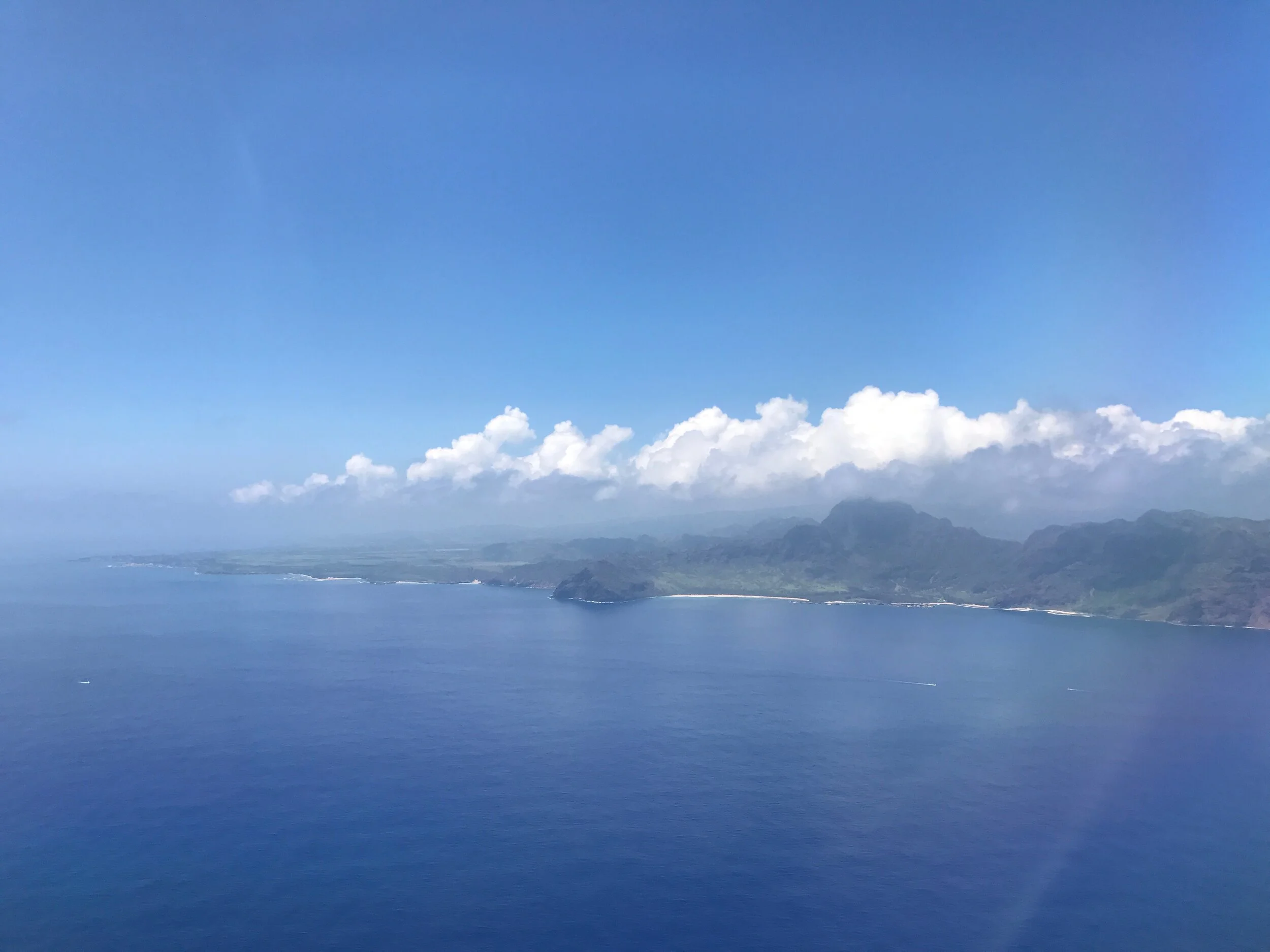 Kauai Island Approach by Connie Hunt (2017)