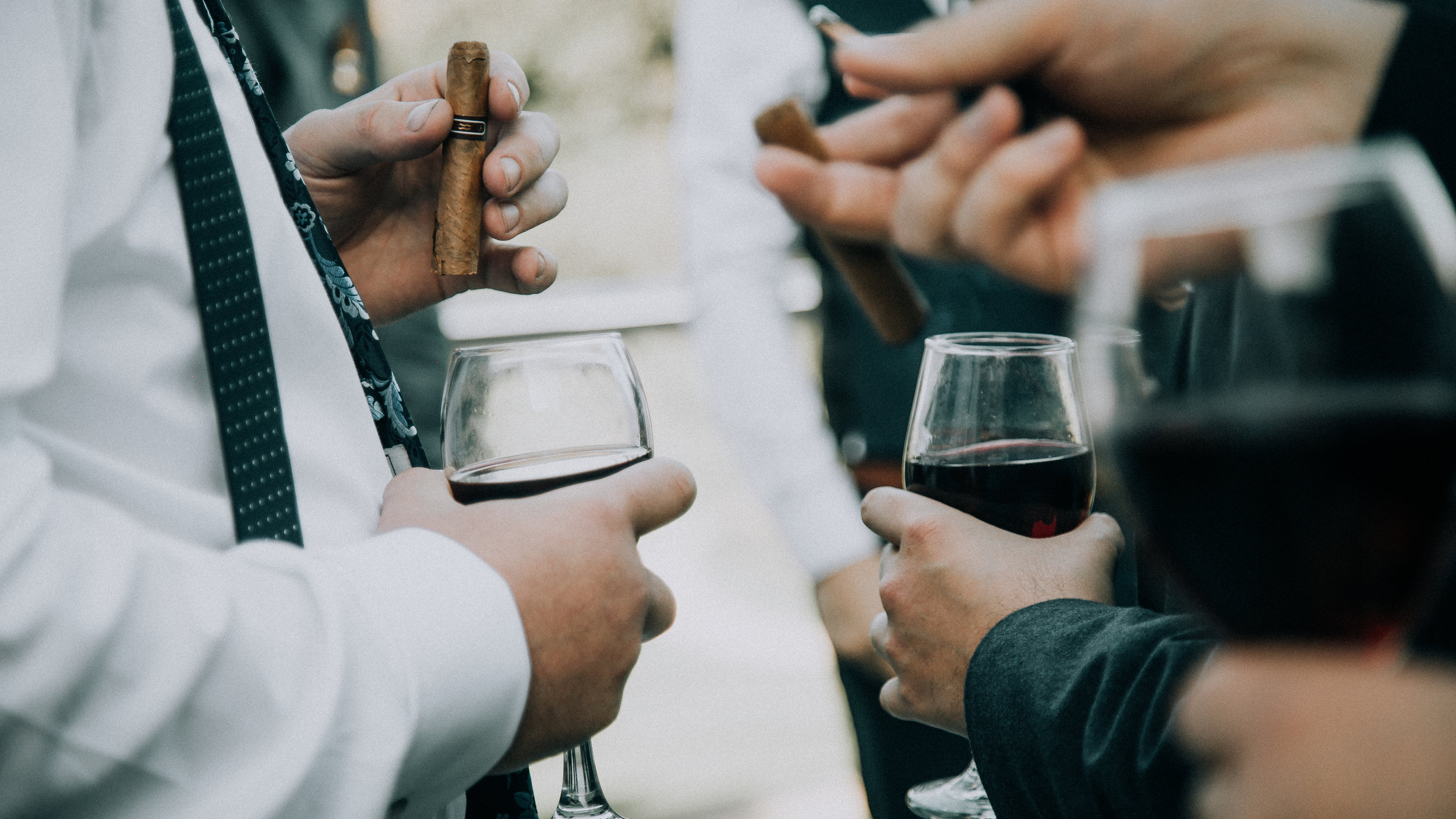 Cigar and Wine Evening Celebration
