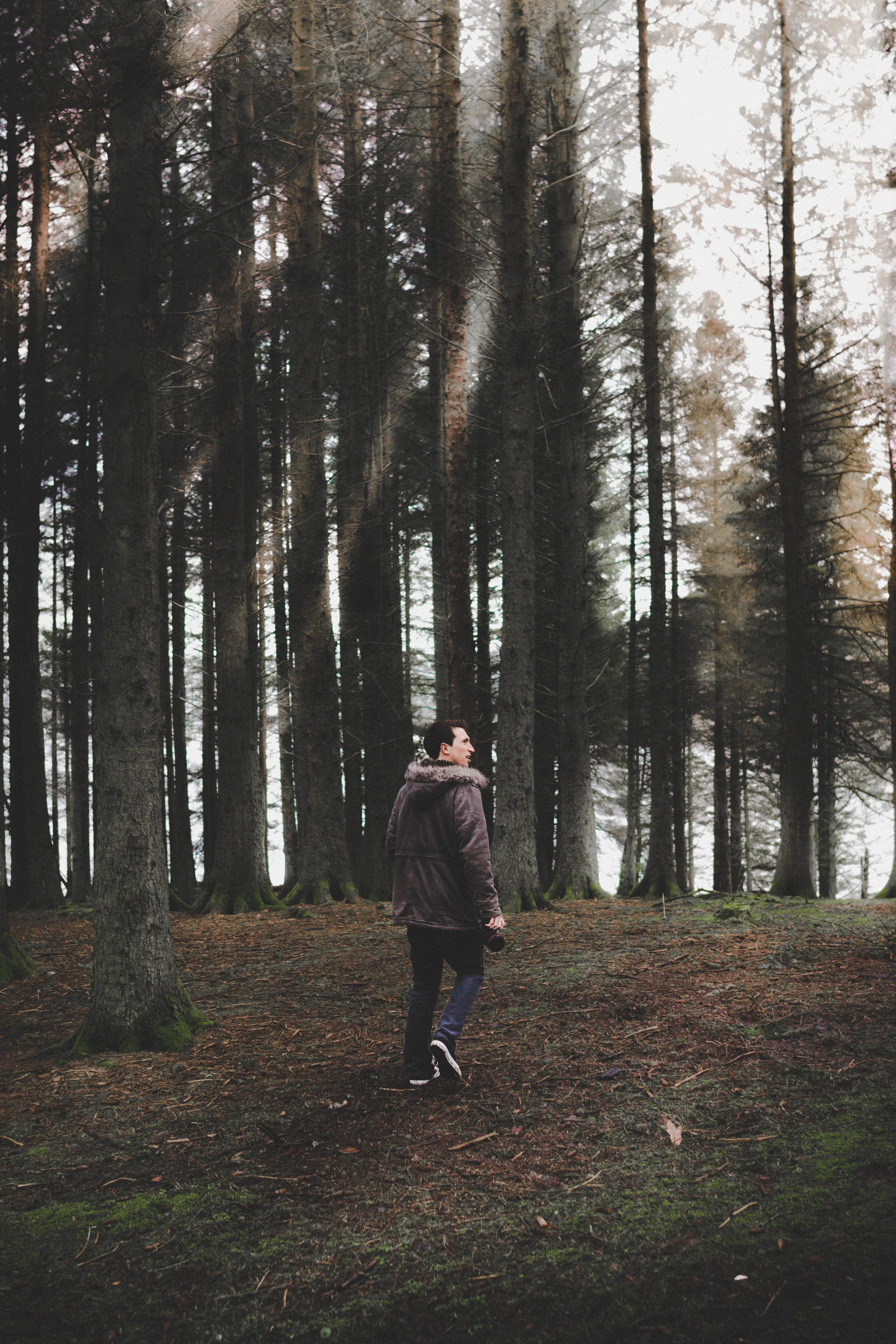 Me, in awe of a really big tree just out of frame. Photo by Samuel Edwards