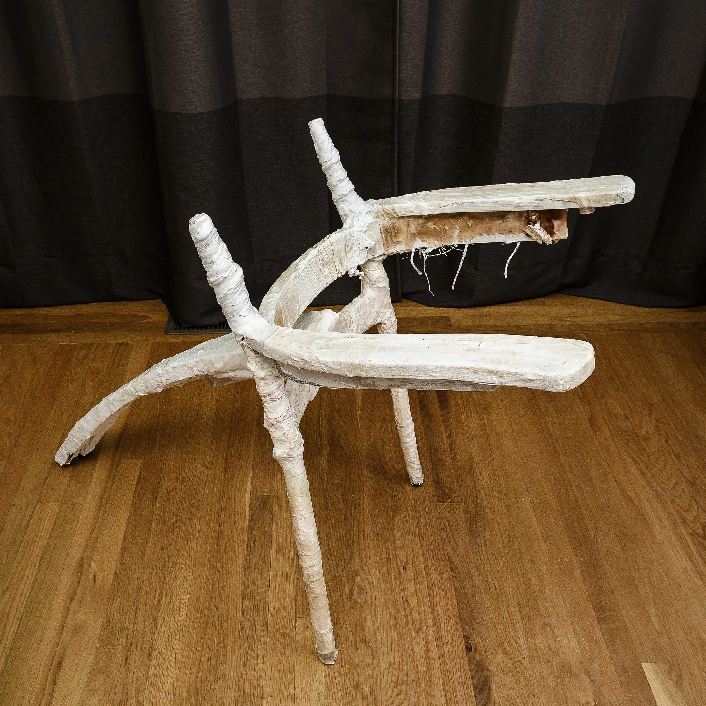 walker plaster and found objects 22"w x 33"h x 47"d 4,000.00