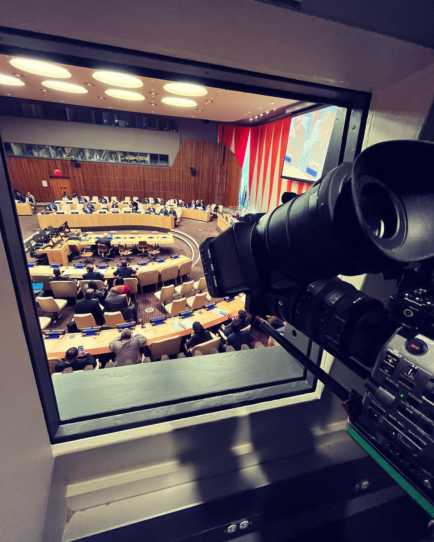 Wrapping up my final day of filming at the UN for the week. Always fun being in NYC.