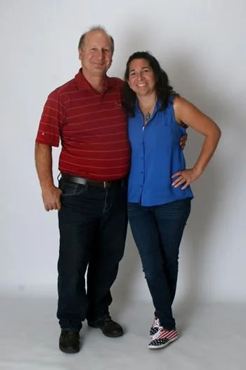 Michael and Rosie (ErnesTina) Burke (This was taken a few years ago, but I like the picture! He's lost weight, I've gained it, but we are still the same.)