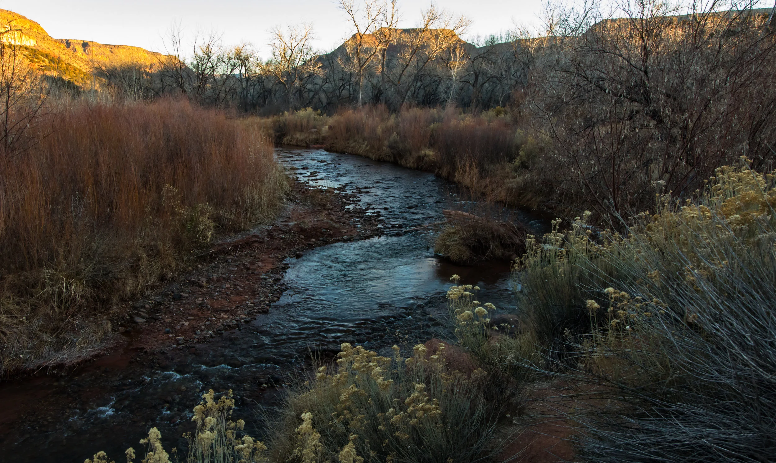 Winter and a small river