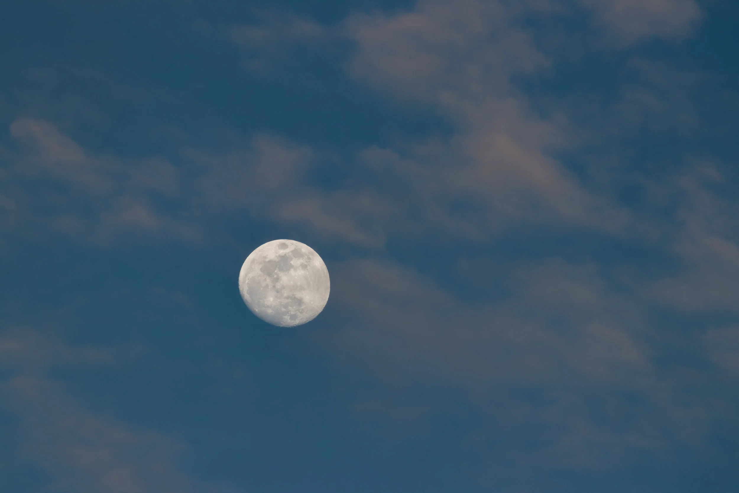 Early evening moonrise