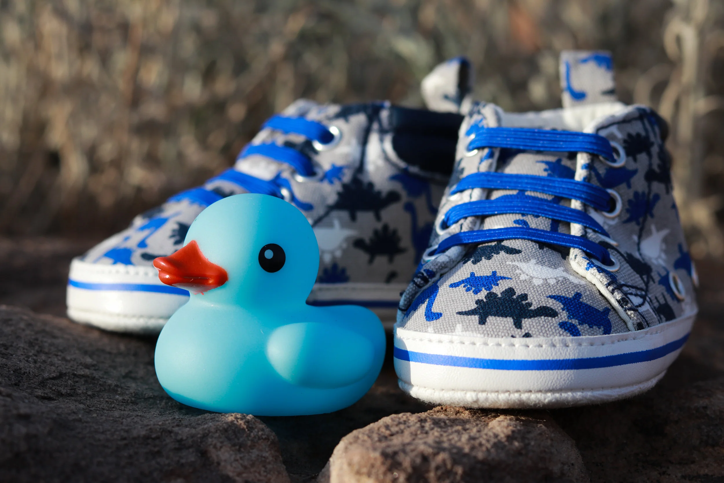 Baby Shoes and Rubber Ducky