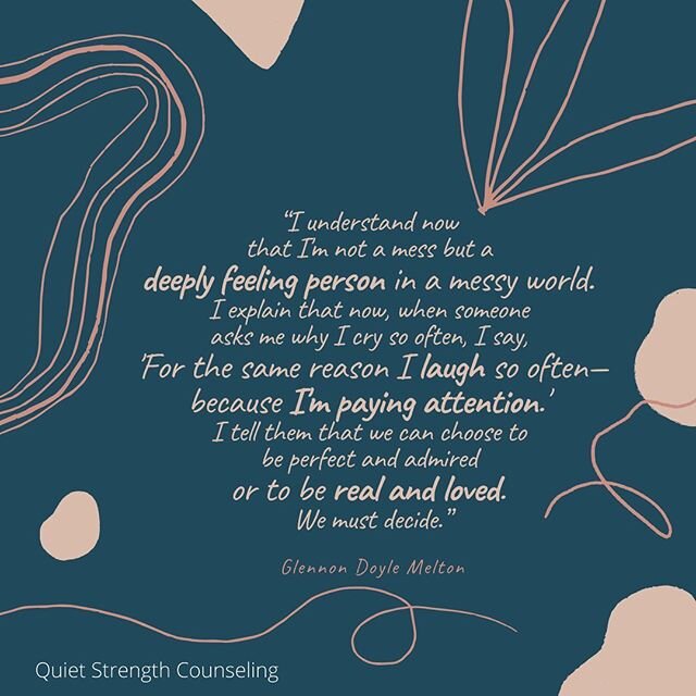 Feeling the highs and lows in life is not an indication that something is &ldquo;wrong&rdquo; with you. As author @GlennonDoyle beautifully states here, it simply means you are &ldquo;paying attention&rdquo;. Your sensitivity allows you to experience