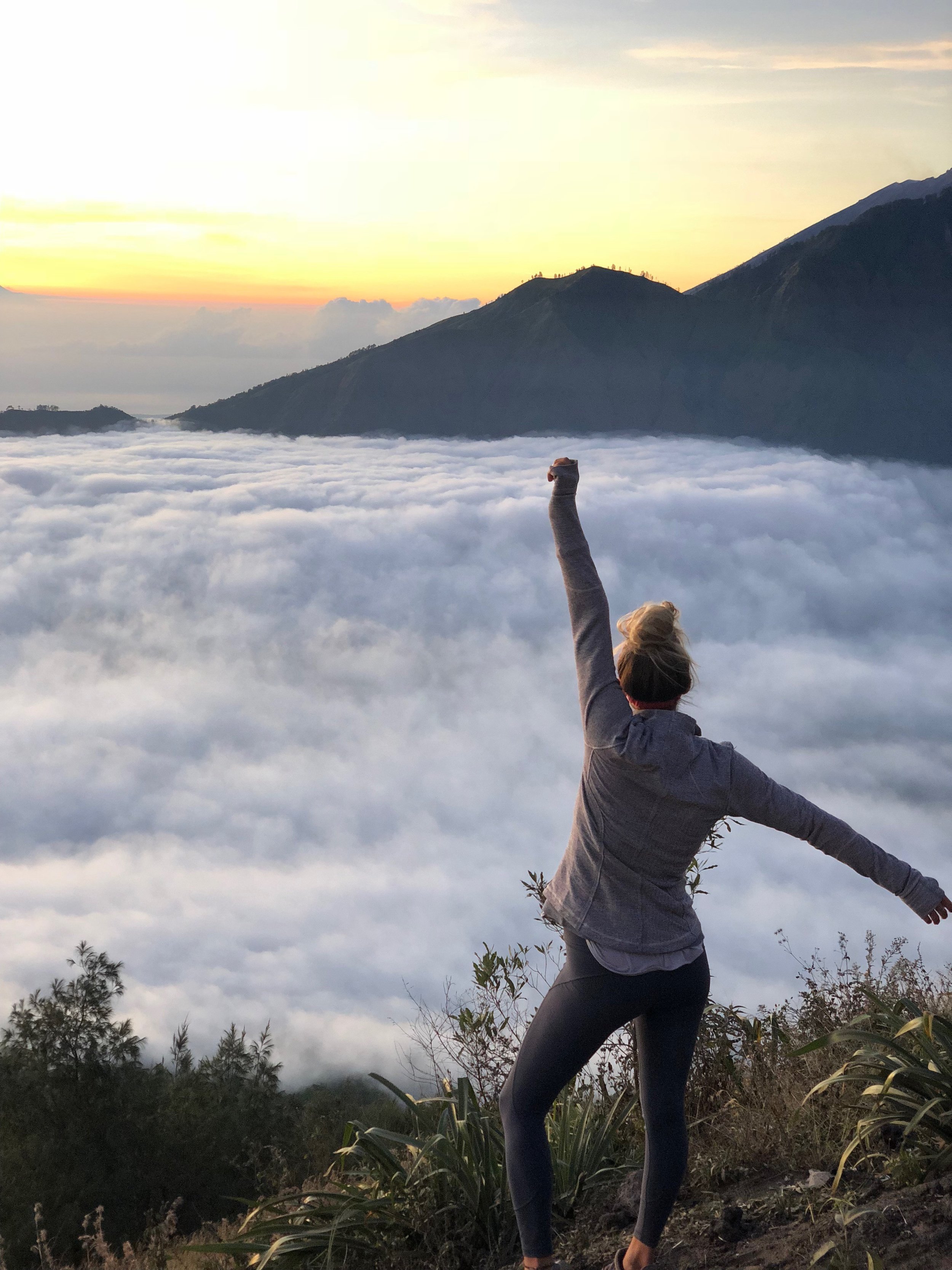 Kell and I woke up at 2 am to hike Mt. Batur at sunrise on our last day in Bali!