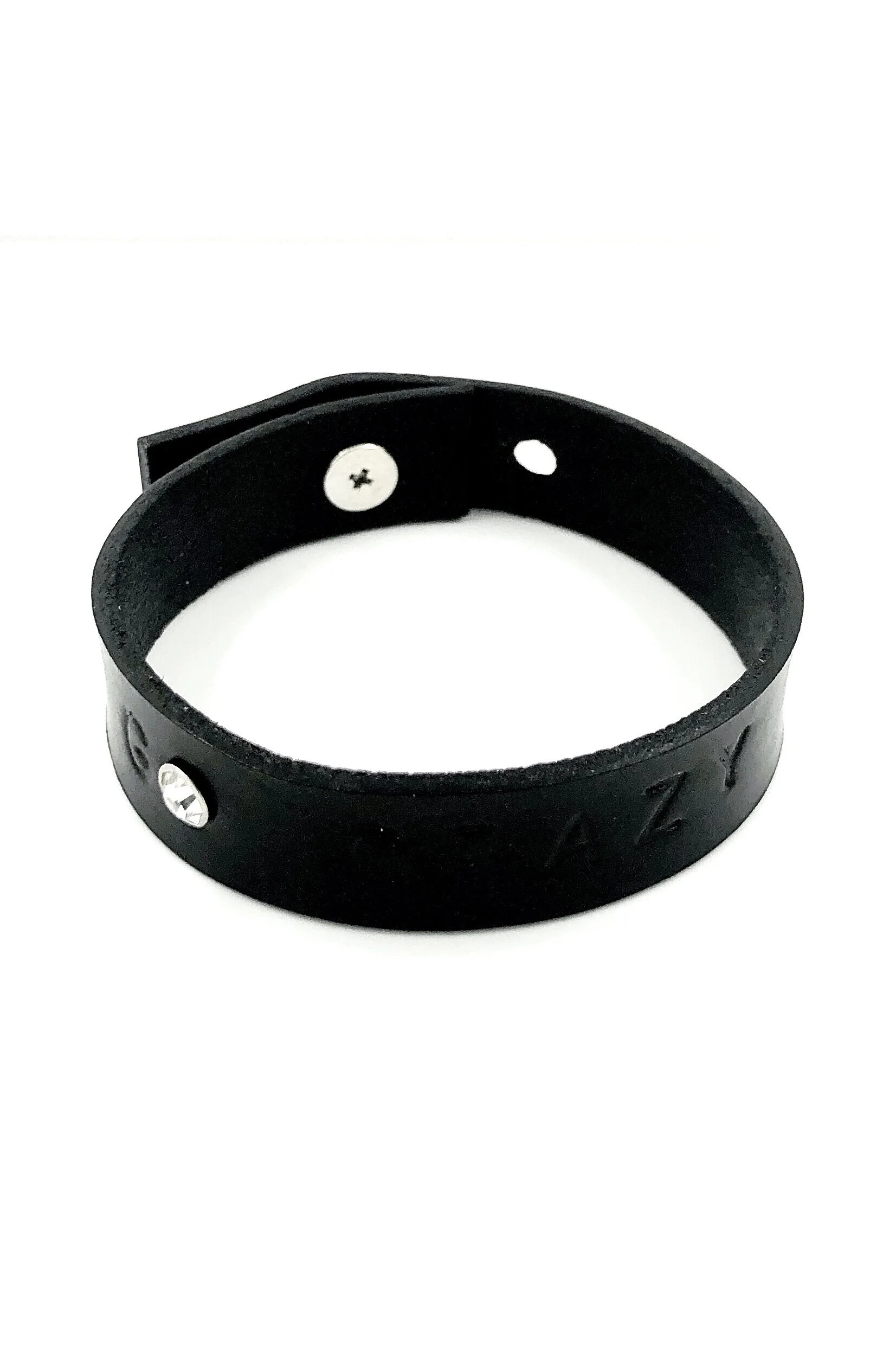GO CRAZY LEATHER BRACELET