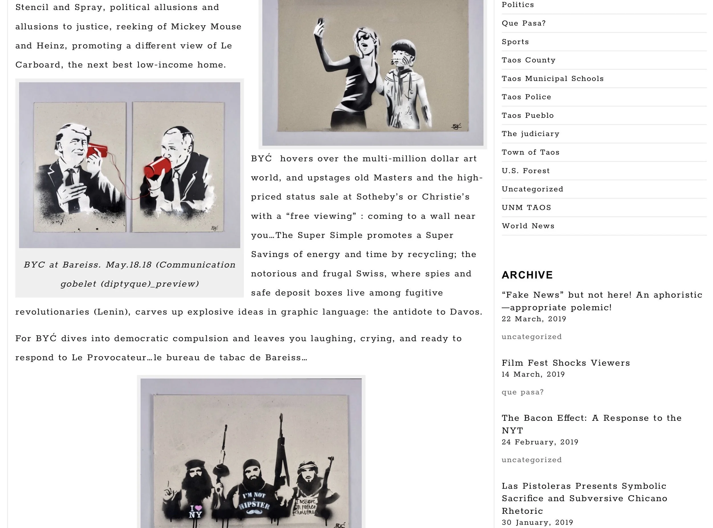 Być Graffiti Tag and Touch Artist Recycles by Bill Whaley / 2018