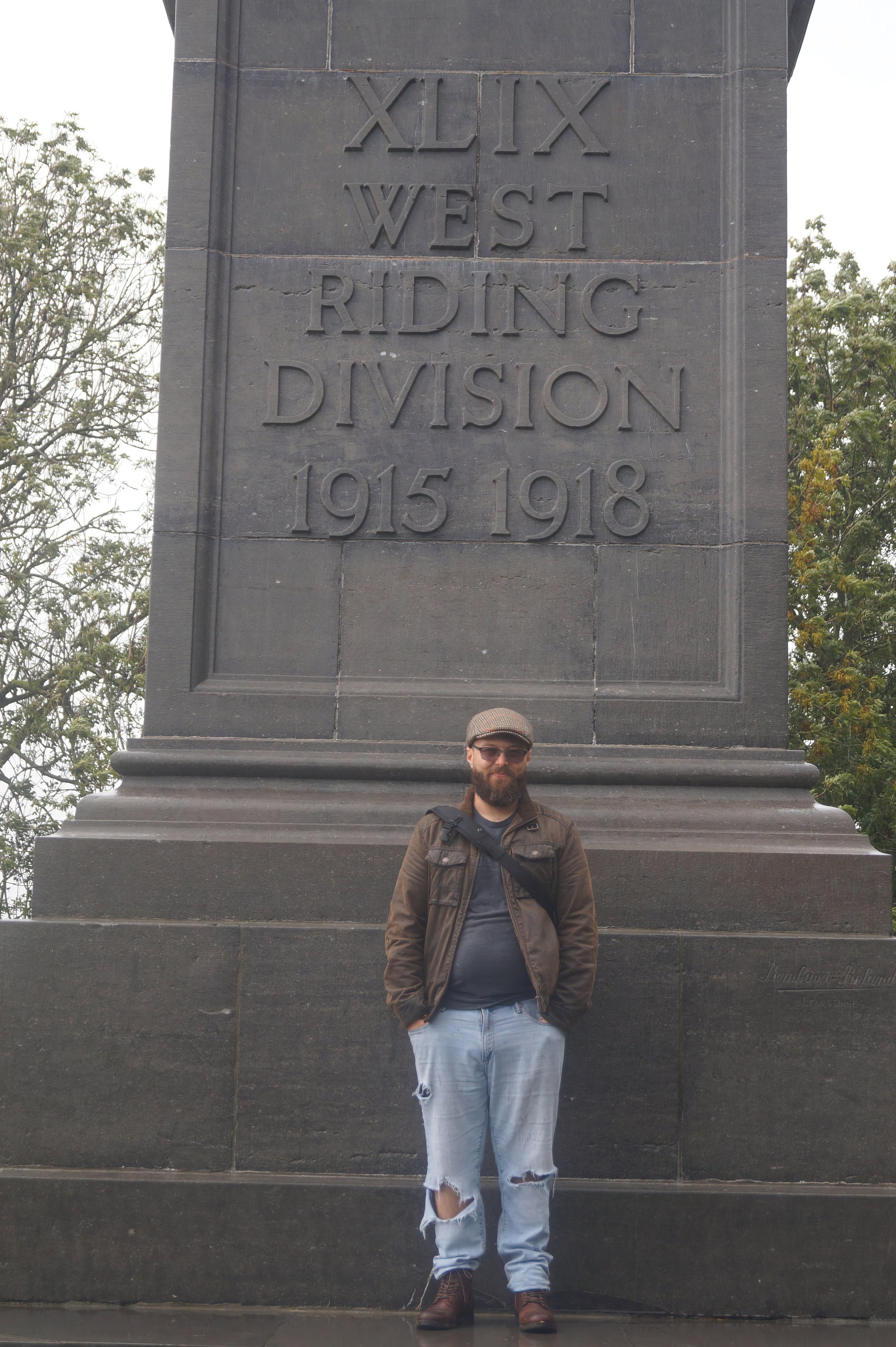 Martin Bell in Ypres, Belgium