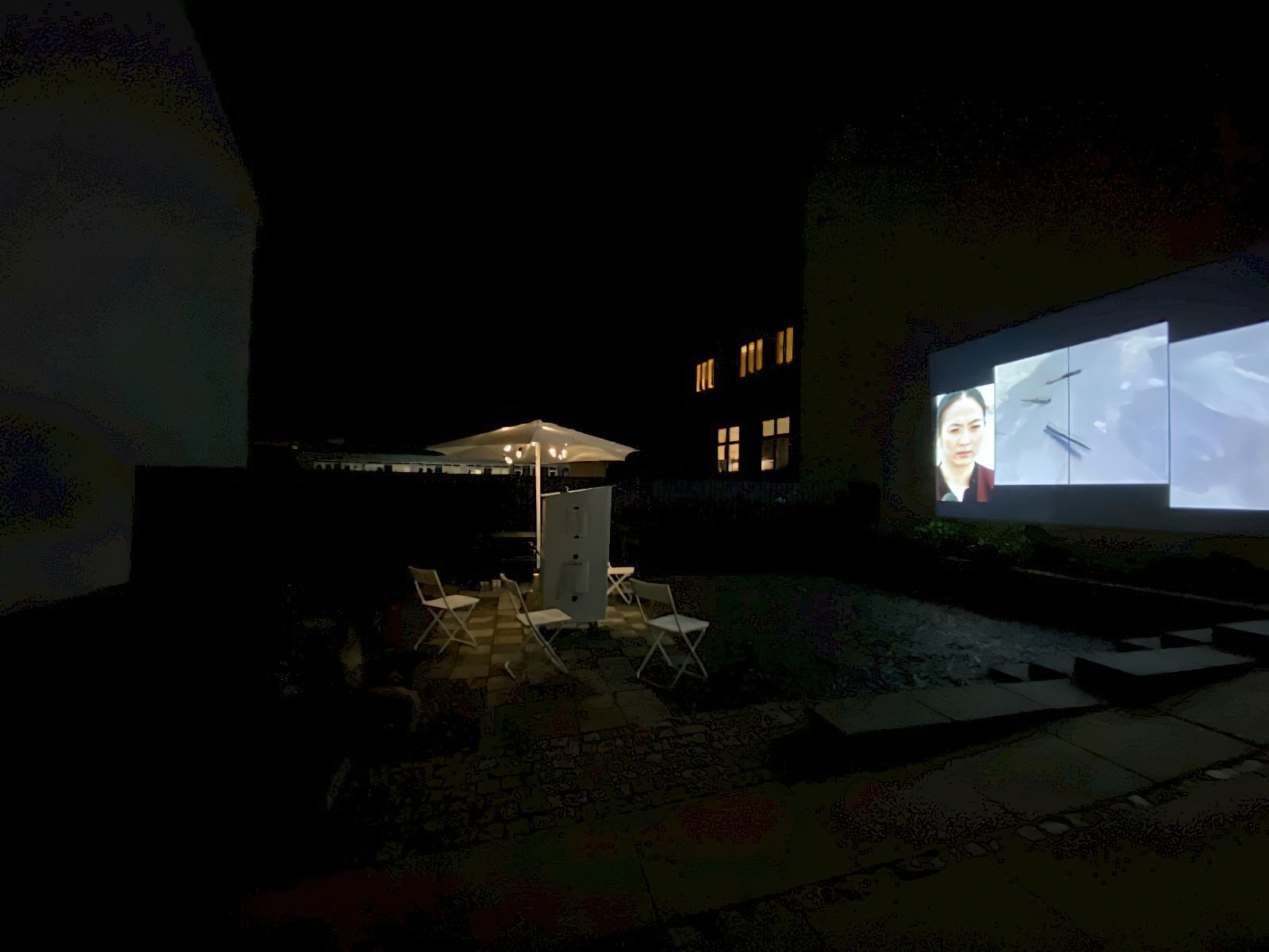 Søren Thilo Funder, GAME Engine (Orange Bulletproof Kids), 2021,Installation View, LYS.MUR, Svendborg