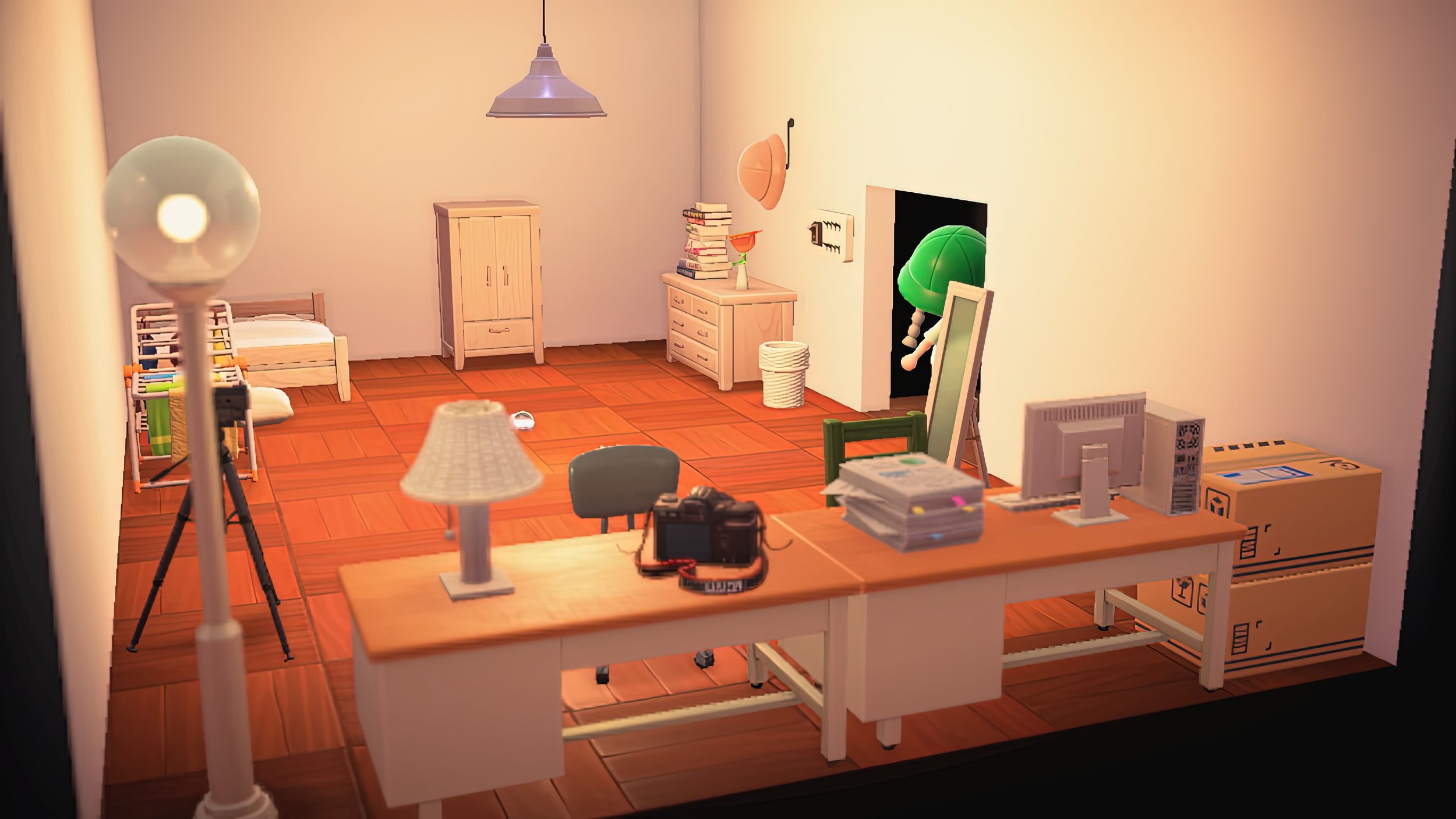  Fumi Omori,  Home Sweet Home,  Lausanne, made with(in)  Animal Crossing: New Horizons , 2022, screenshot. 
