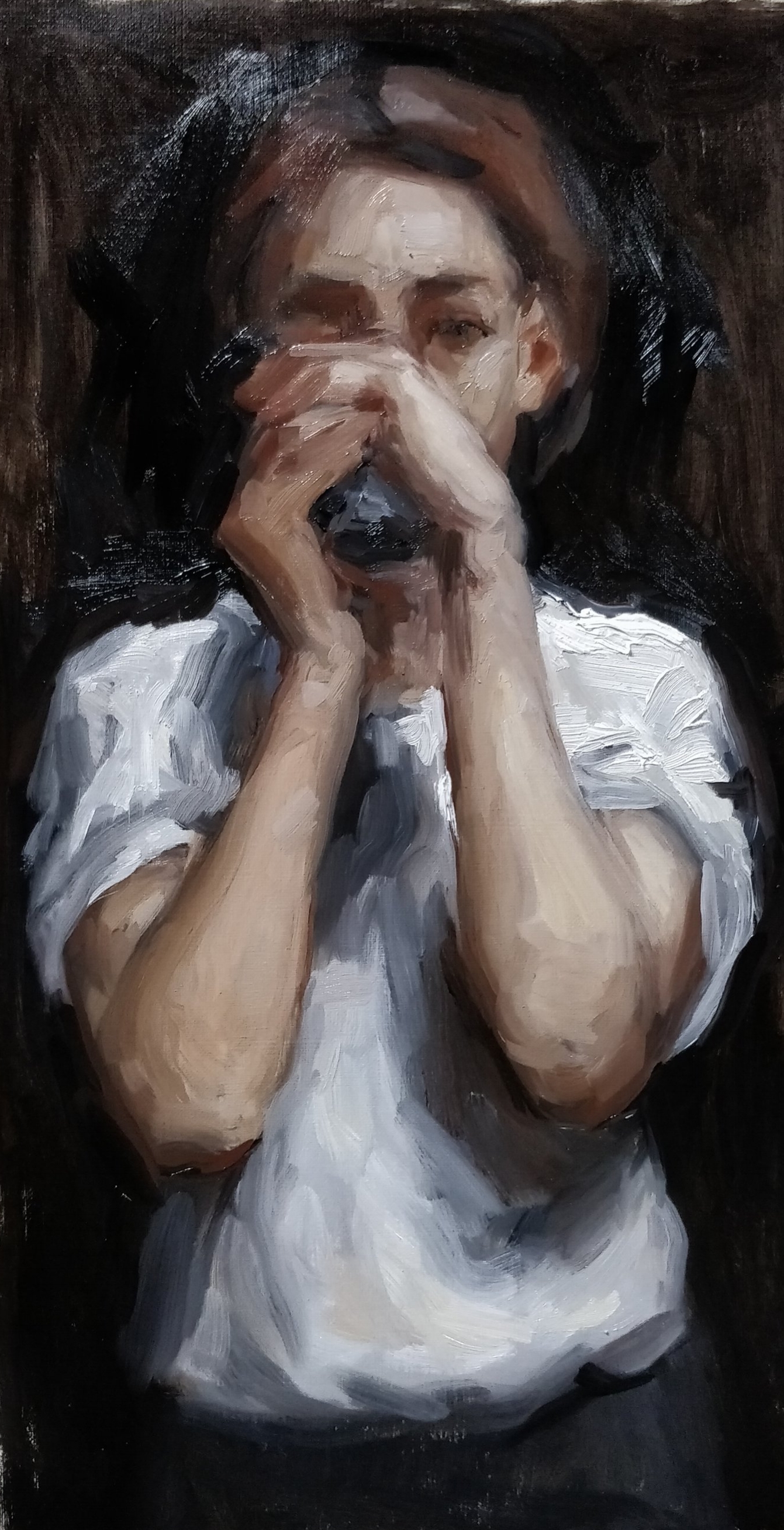 Self Portrait - alla prima study 2018