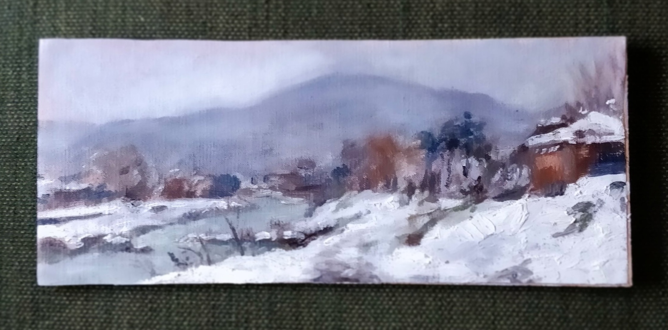 Snow on the Arno, Florence, Italy