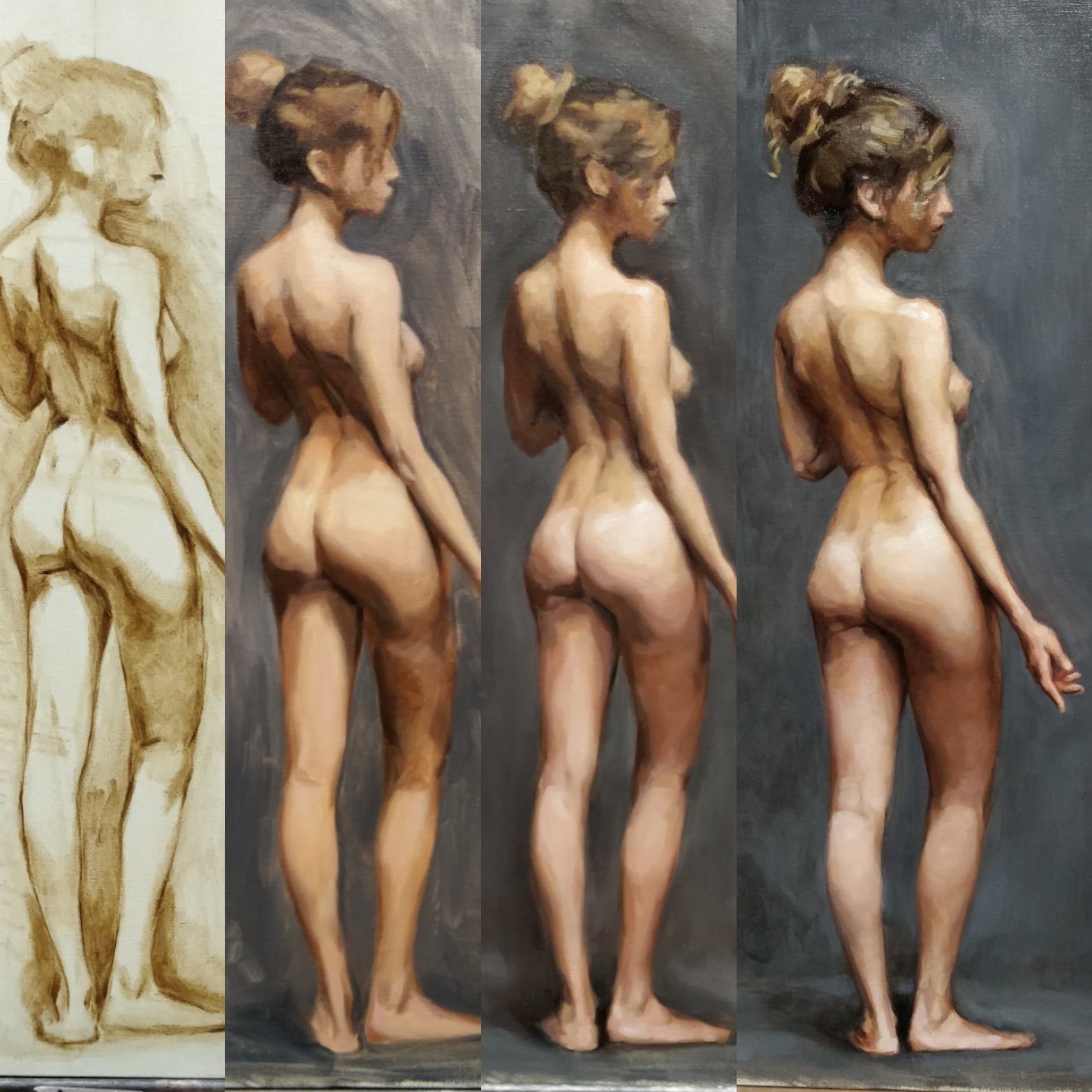 Nude study process