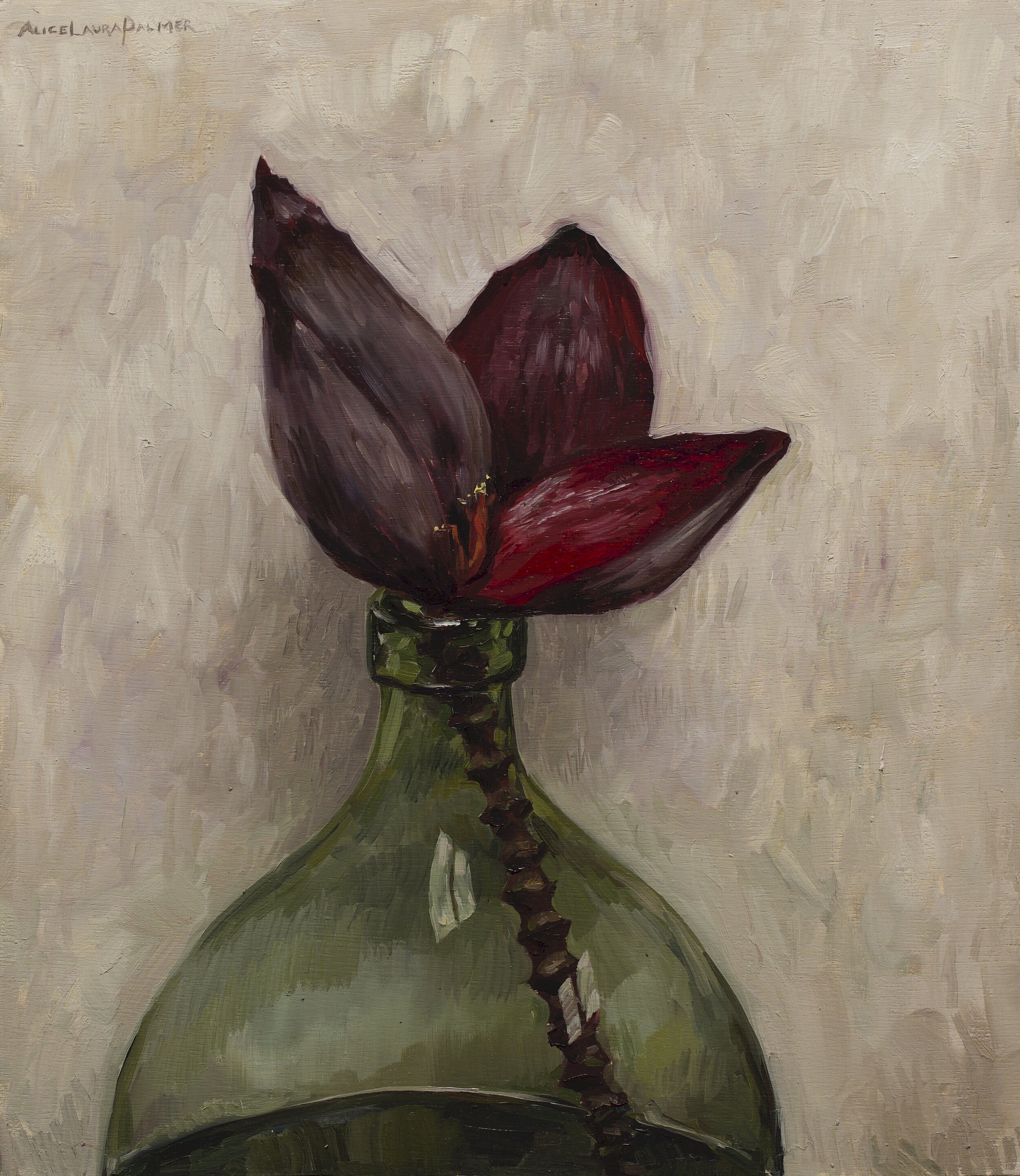 Plaintain Flower, 2020, Oil on Panel, Alice Palmer, 39.5cmx34.5cm.jpg