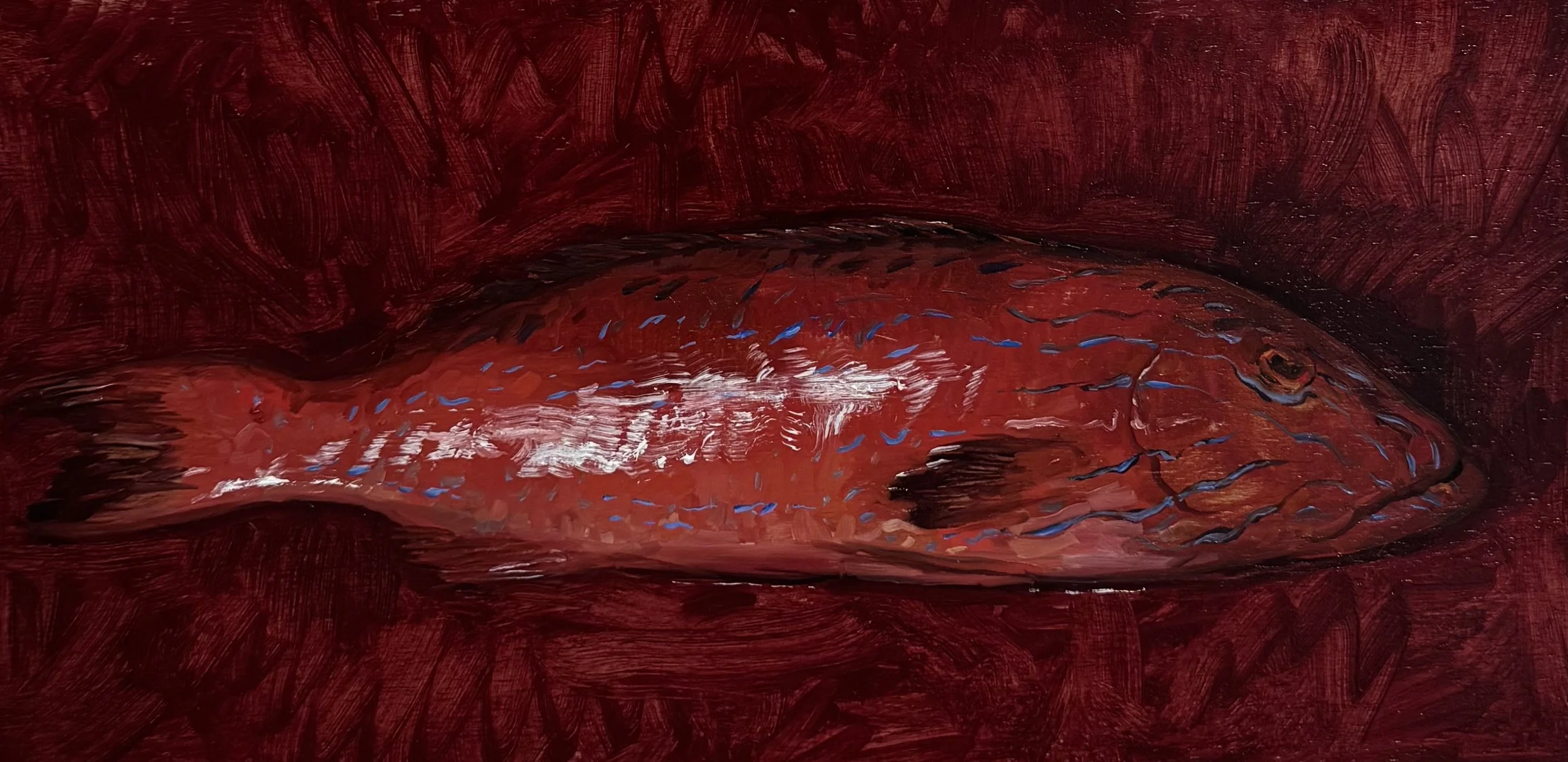 Exiled, but still a King, 2026, Alice Laura Palmer, Oil on Panel, 40 x 20cm.jpg