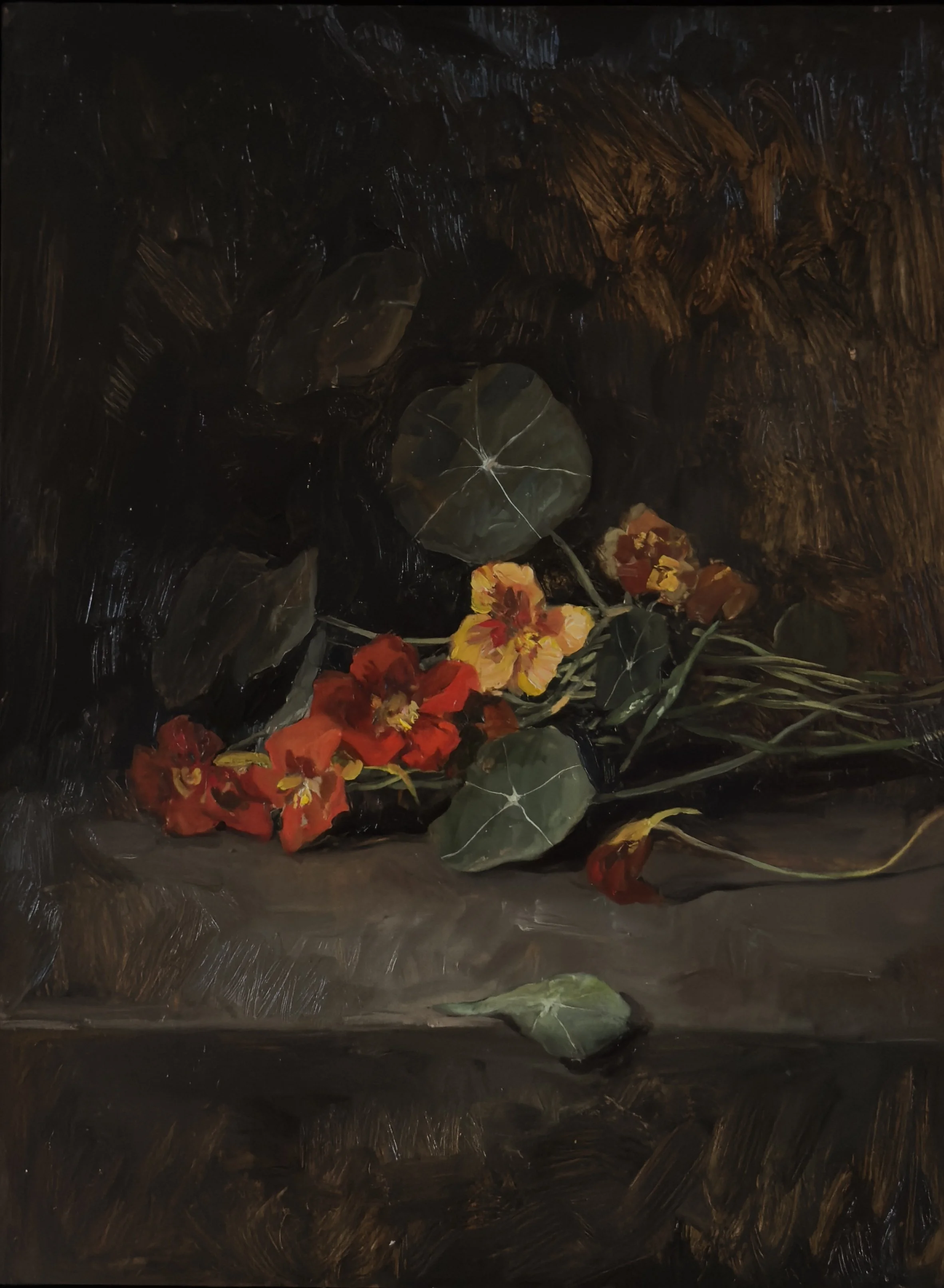 RichandStrange_AliceLauraPalmer_Deep Earth Darkspace_2026_OilonPanel_30.5 x 40.5 cm_1280AUD.jpg