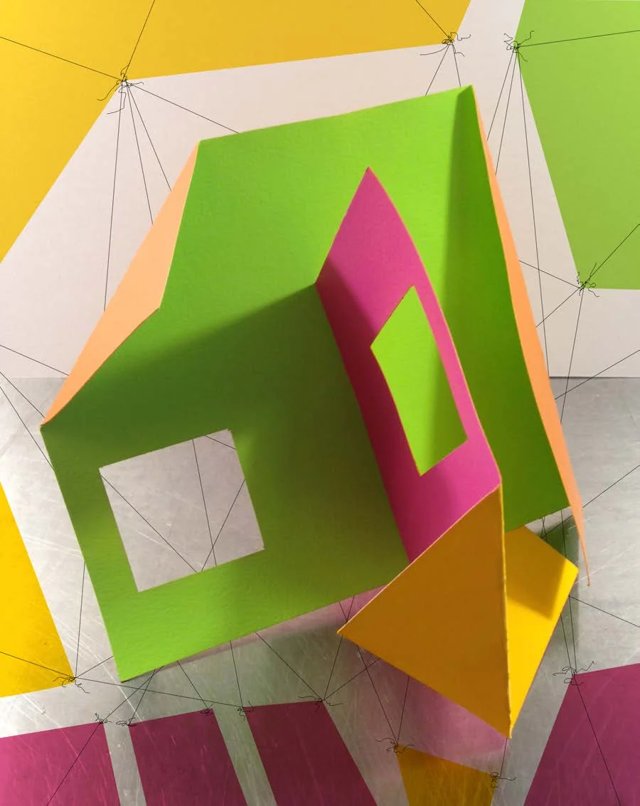 Explorations in paper sculpture and digital drawing, 2016.