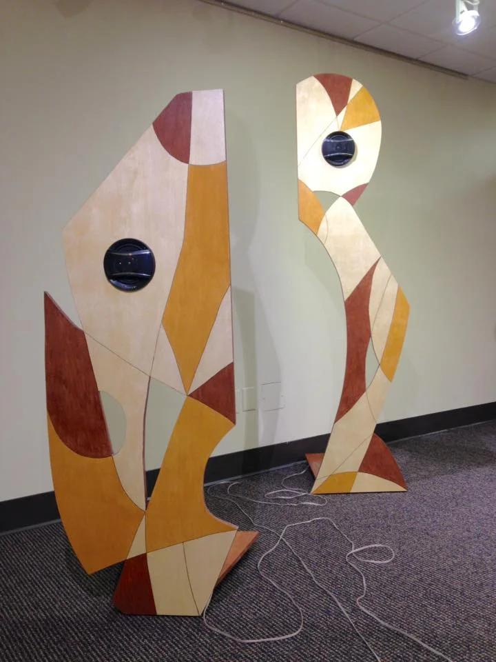 Detail of Reverberations installation, 2016.