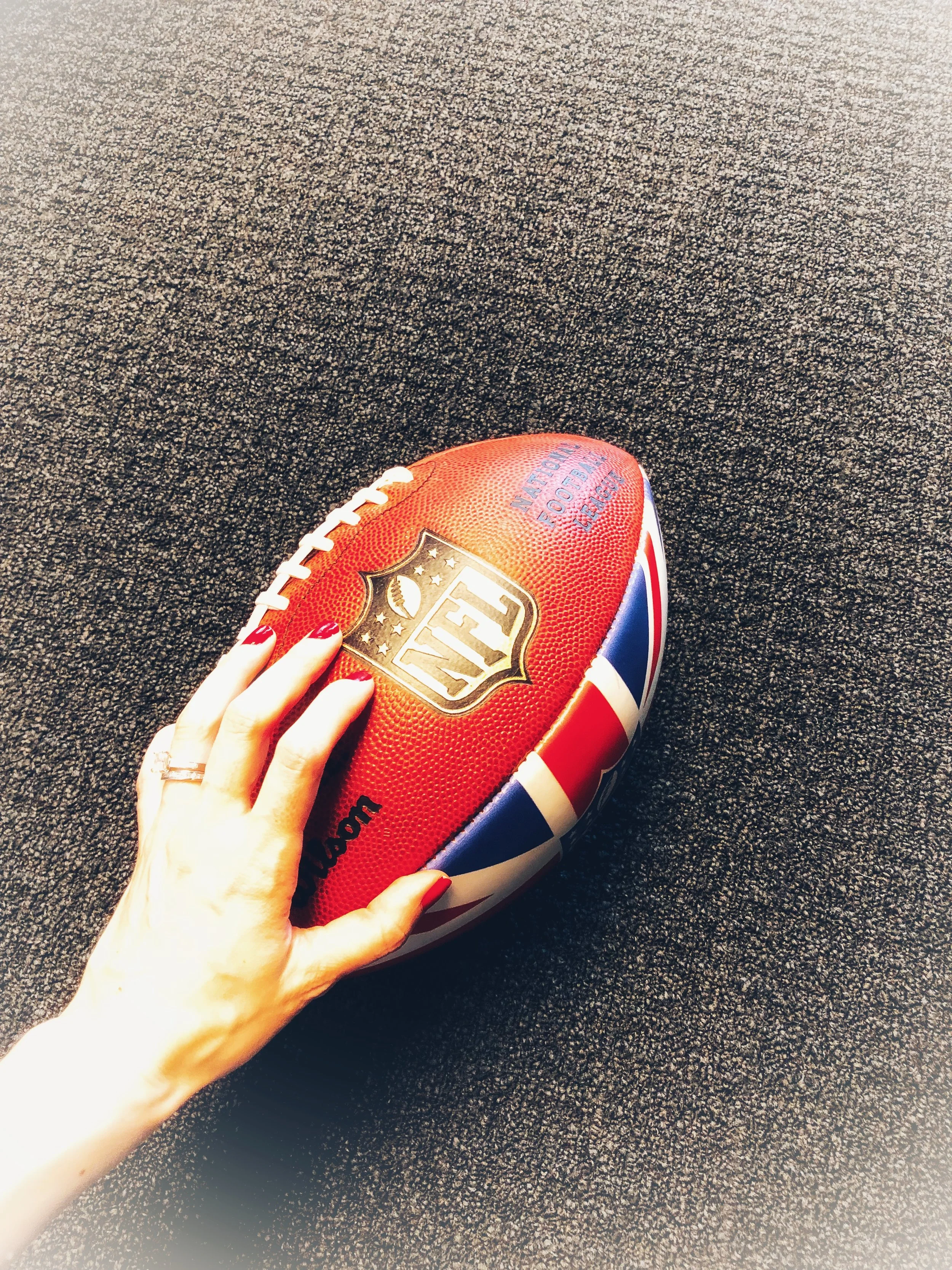 Probably the only time I’ll ever touch an NFL football