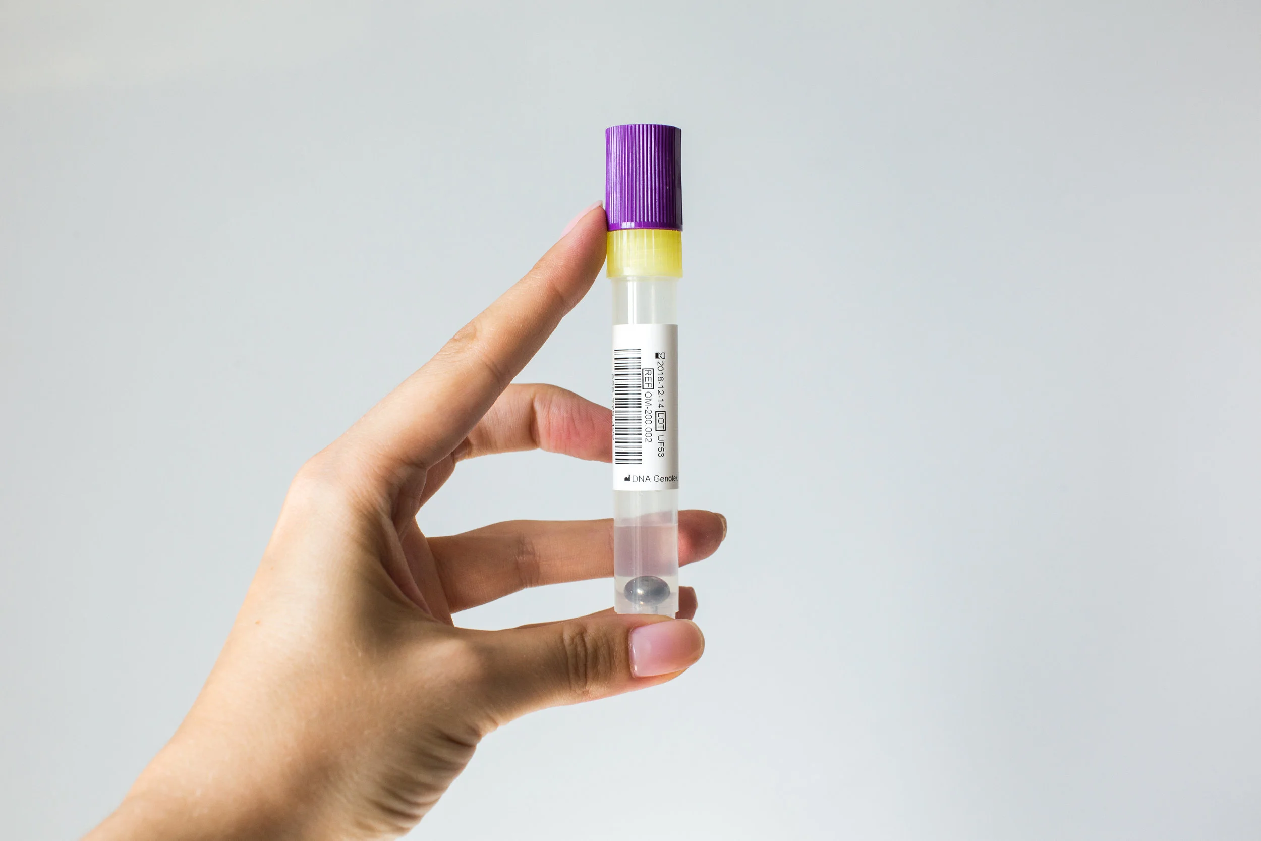 Microbiome test sample tube