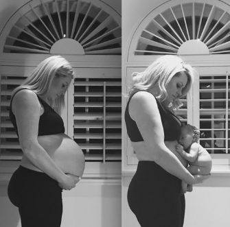 Instagram / @ChemmySki with her first baby, Locki
