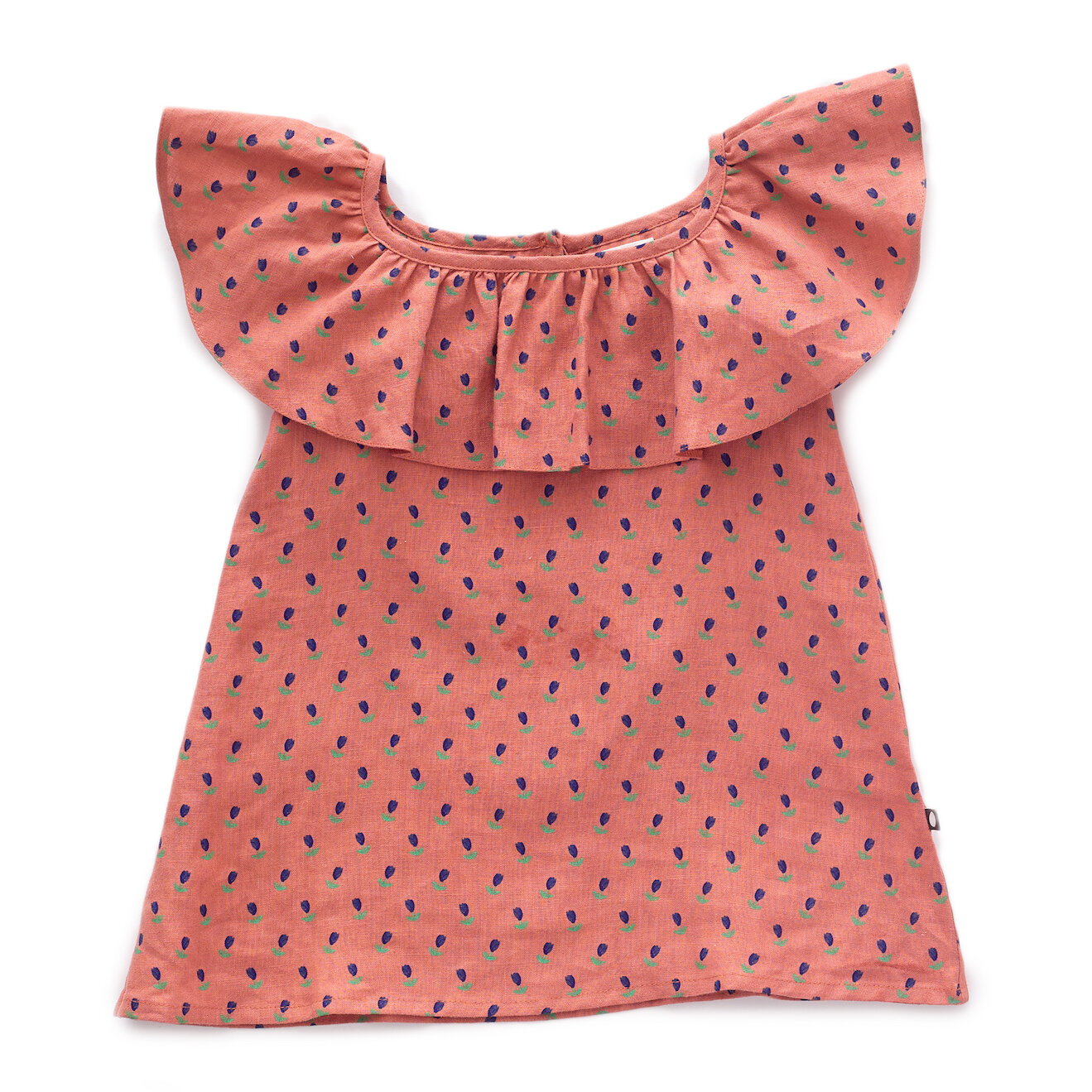 Oeuf Ruffle Linen Dress